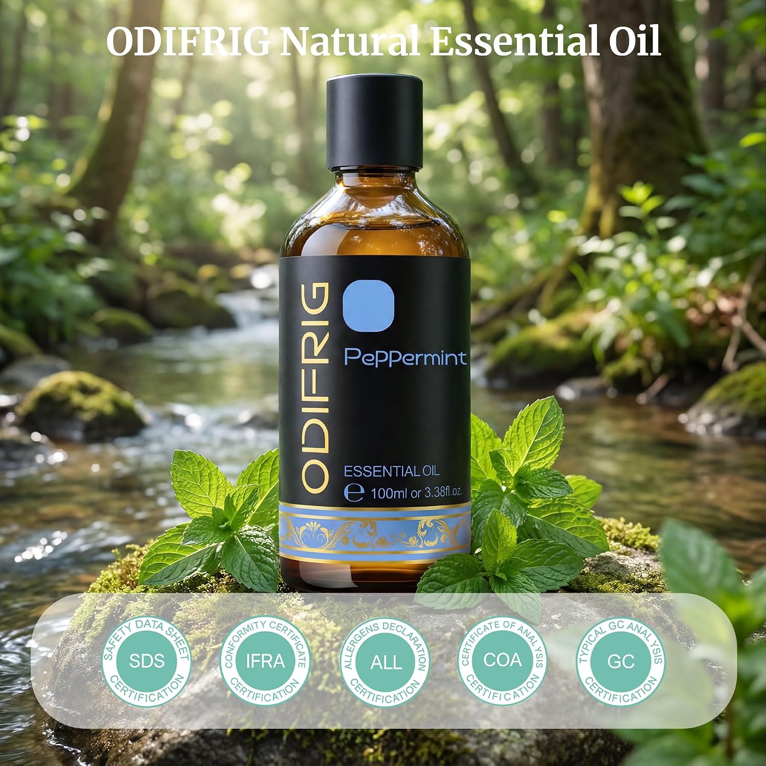 Thumbnail 6 de ODIFRIG Olio Essenziale di Menta Piperita con contagocce da 100 ml (naturale)