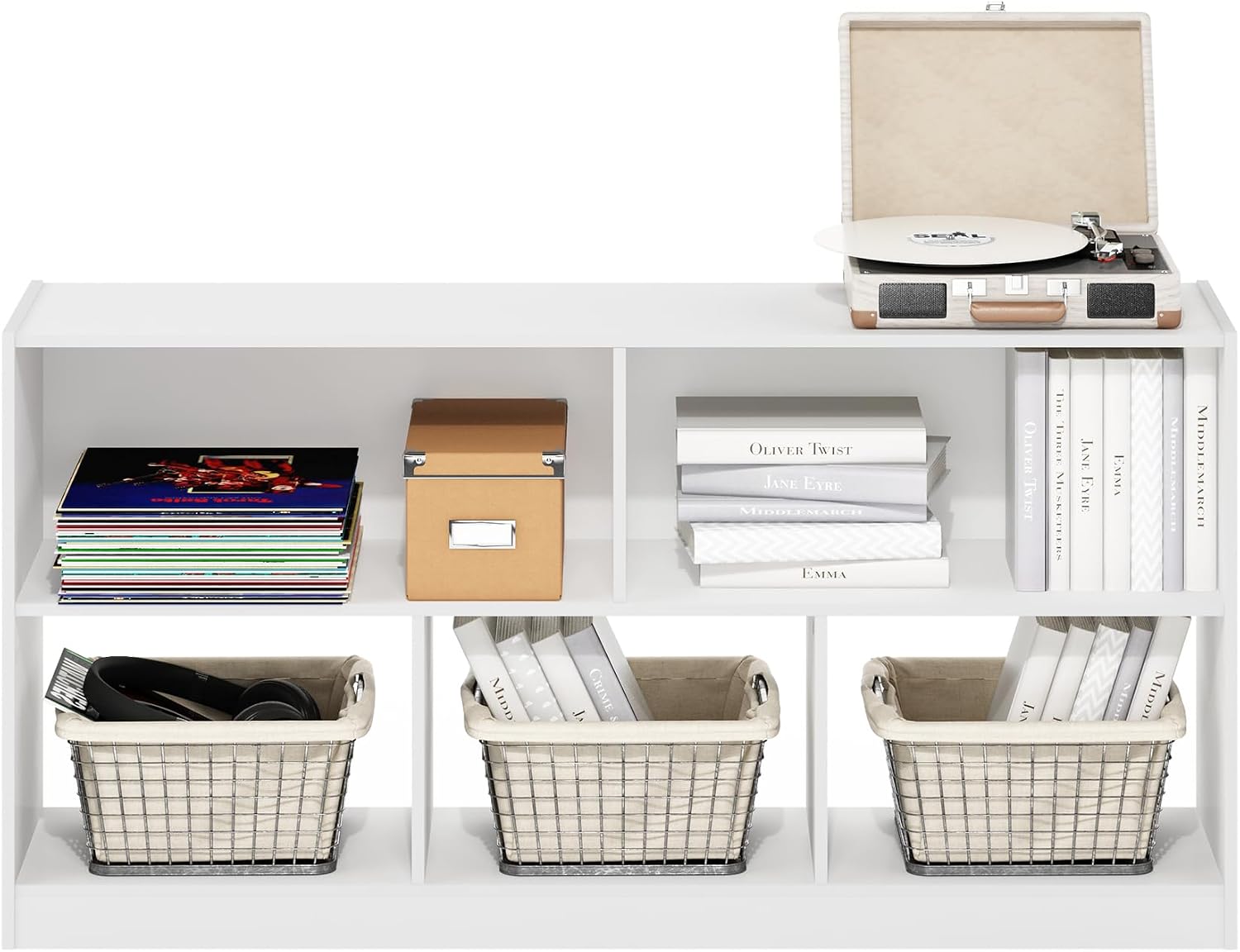 Detalle de Furinno Bookshelf, 5-Cube
