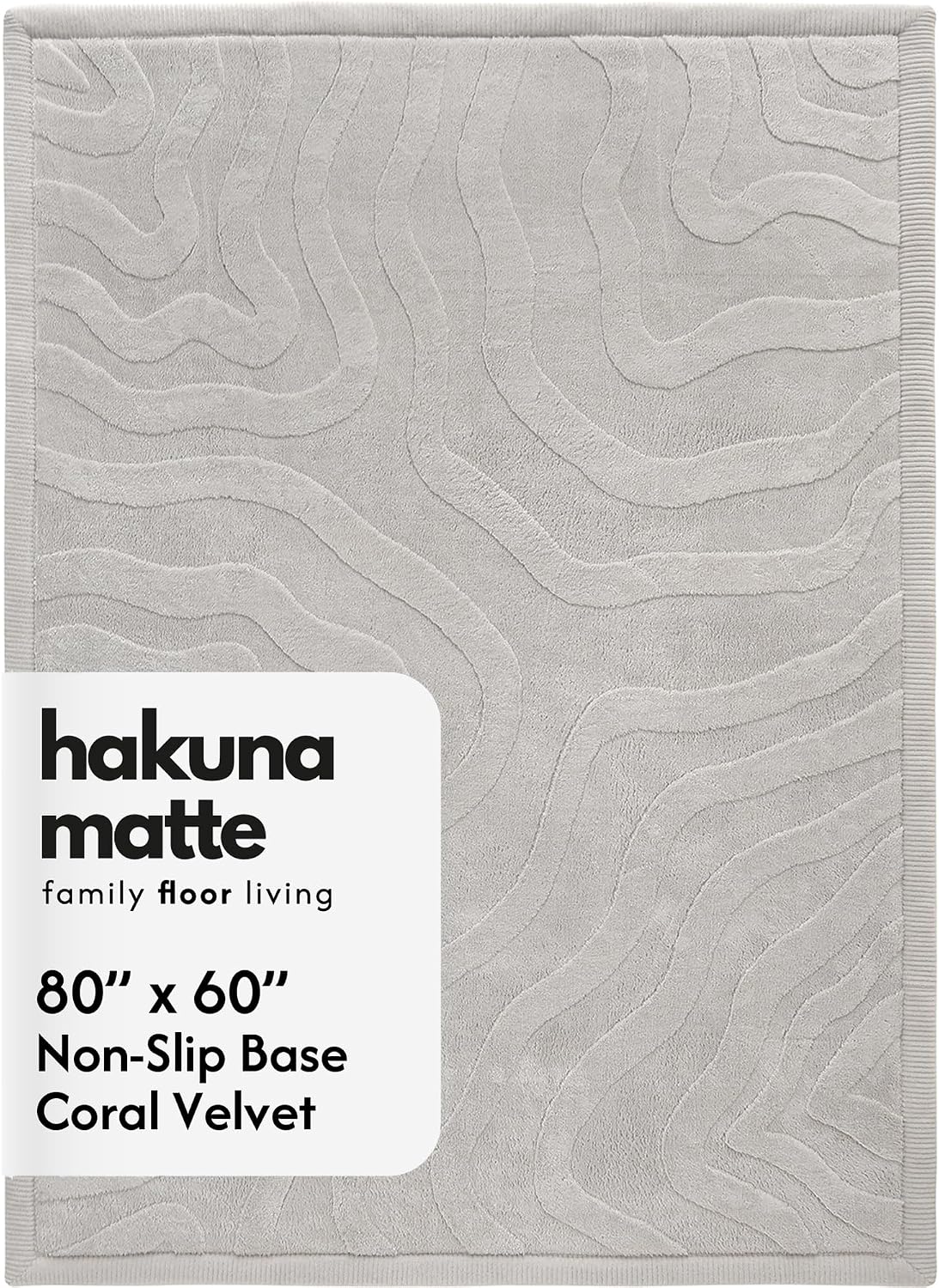 Detalle de Hakuna Matte CloudRise HM-CP3D-200-150-GAG Play Mat, Gray, 60" x 80" x 1