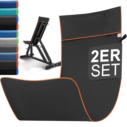 Detalle de Jokisa Fitness Handtuch 2er Set – 120 x 50 cm, Mikrofaser, mit Kapuze und versteckter Reißverschlusstasche
