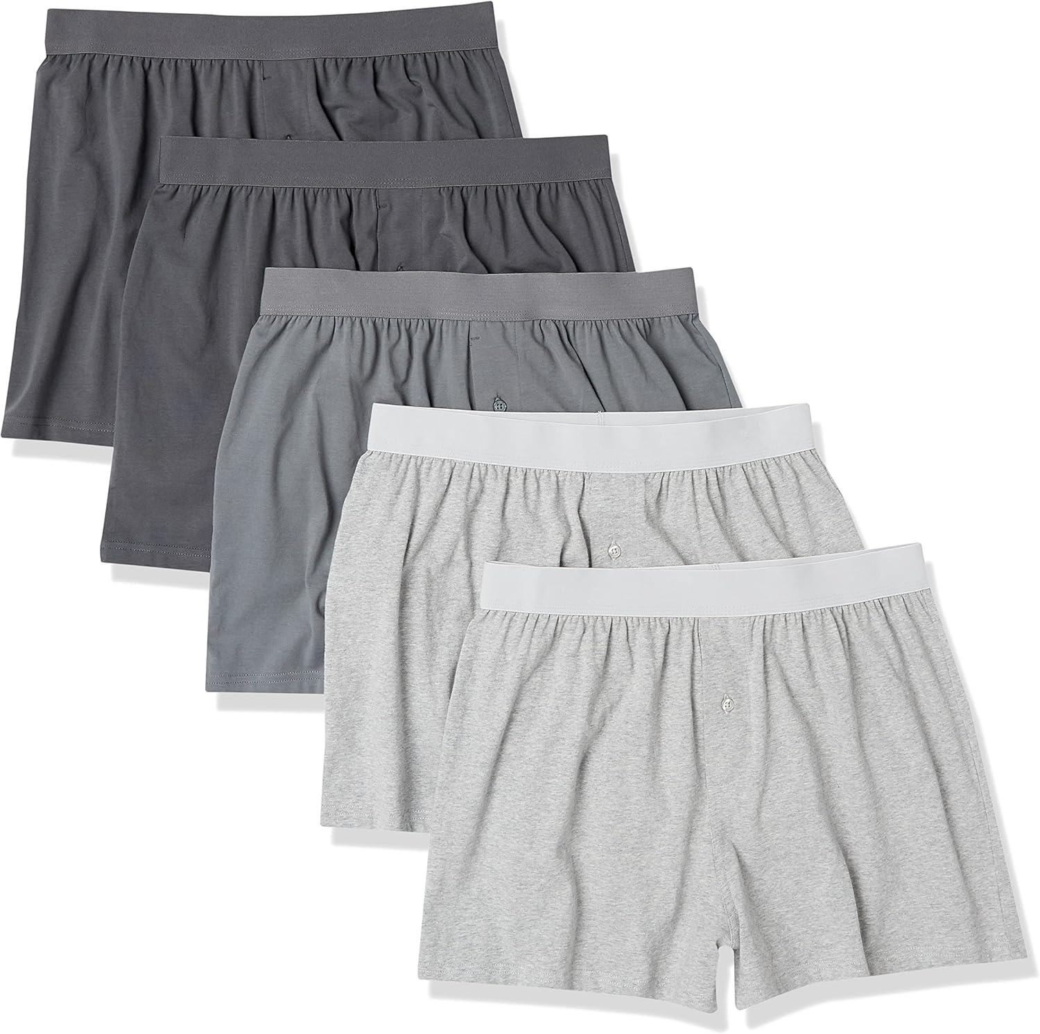 Thumbnail 6 de Amazon Essentials men’s cotton jersey boxer shorts (big & tall), pack of 5