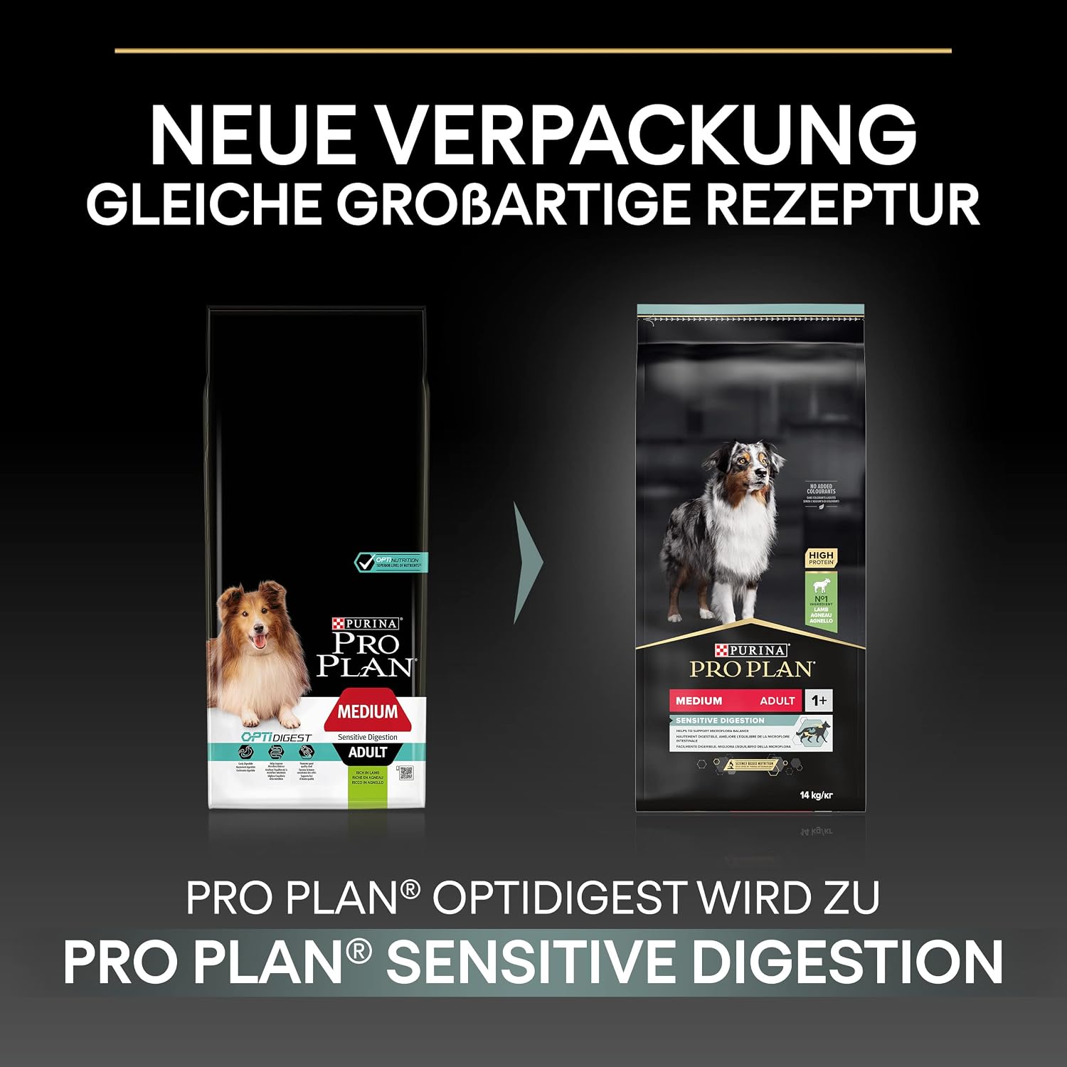 Thumbnail 4 de Pro Plan Medium Adult Sensitive Digestion – Trockenfutter mit Lamm, 3 kg