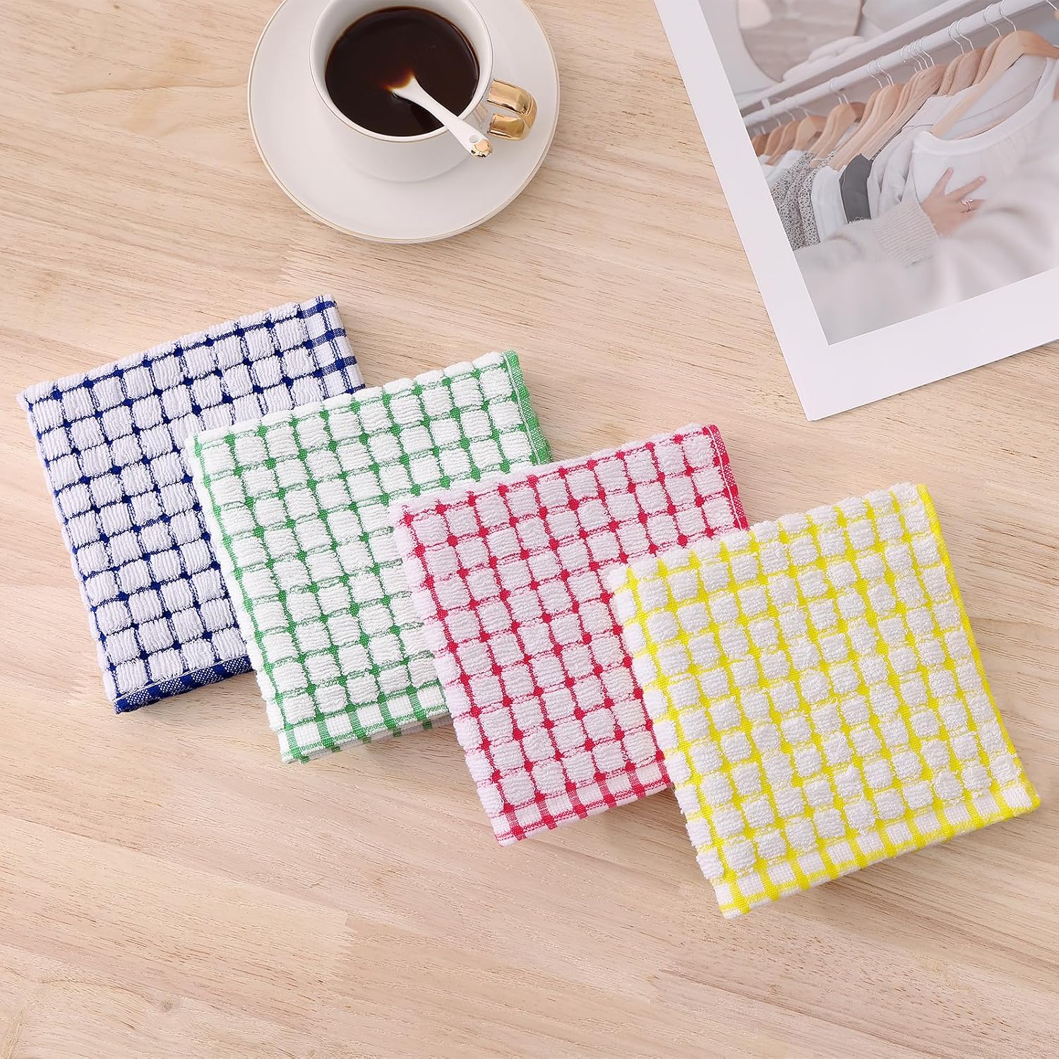 Thumbnail 6 de Kitinjoy Cotton Dish Cloths 8 Pack 12x12 🧽