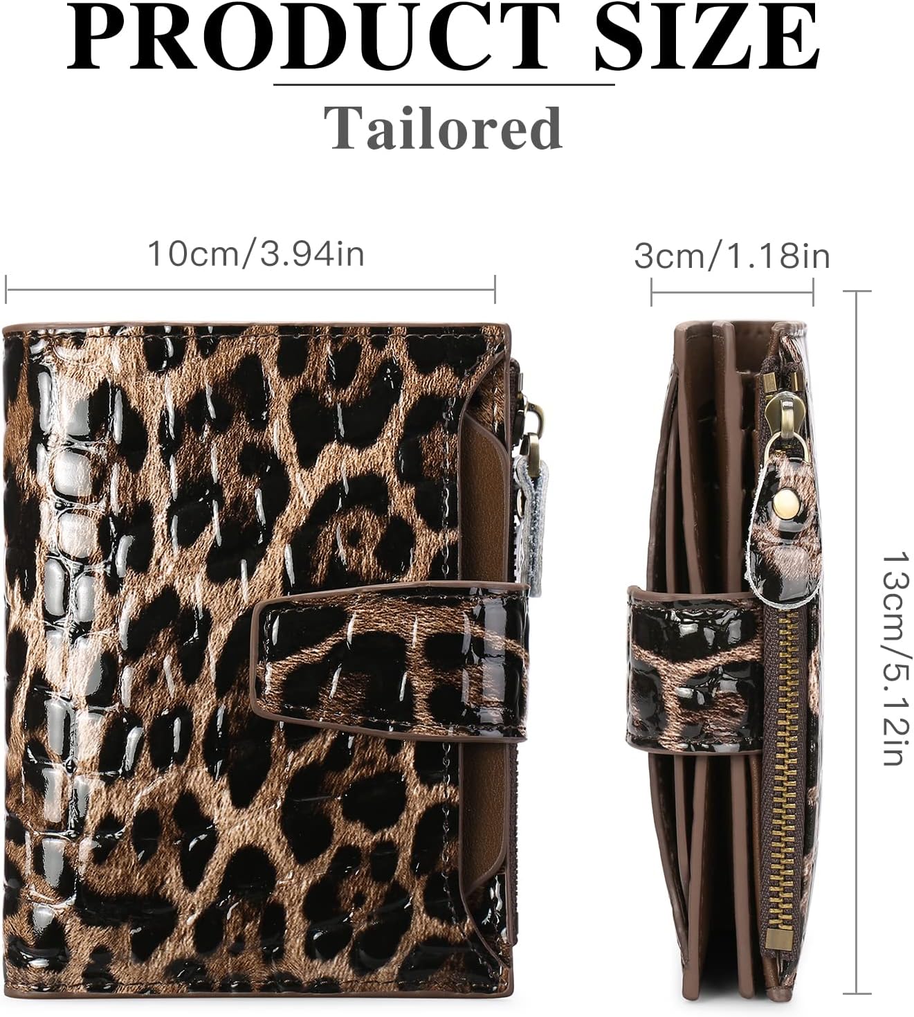 Thumbnail 2 de SENDEFN RFID Blocking Leather Wallet 5.12in