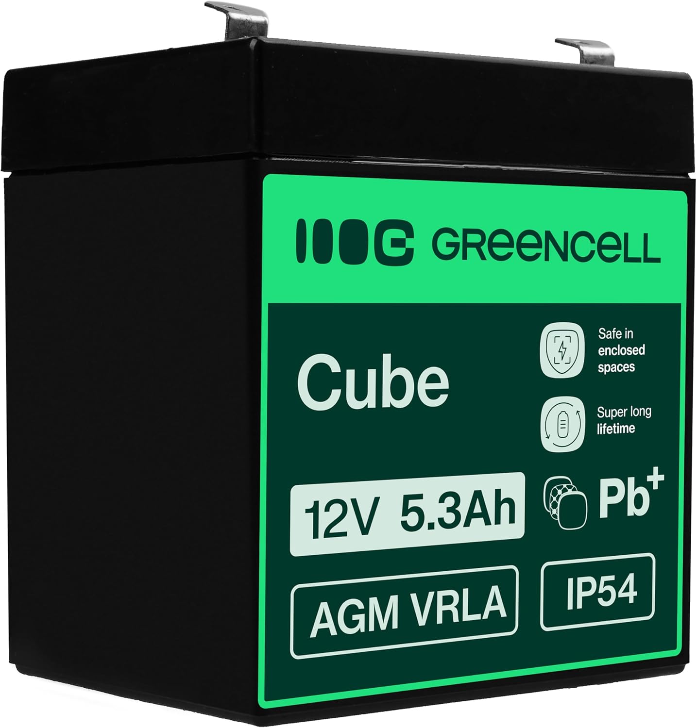 Thumbnail 6 de Greencell Batteria AGM 12V 8,5Ah VRLA esente da manutenzione per UPS, allarmi e sistemi di emergenza
