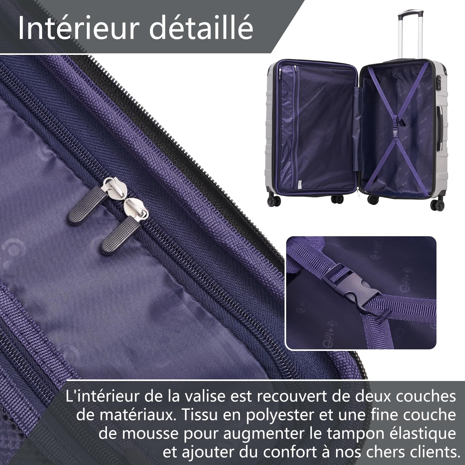 Thumbnail 4 de COOLIFE Valise 77 cm 93 L Rigide