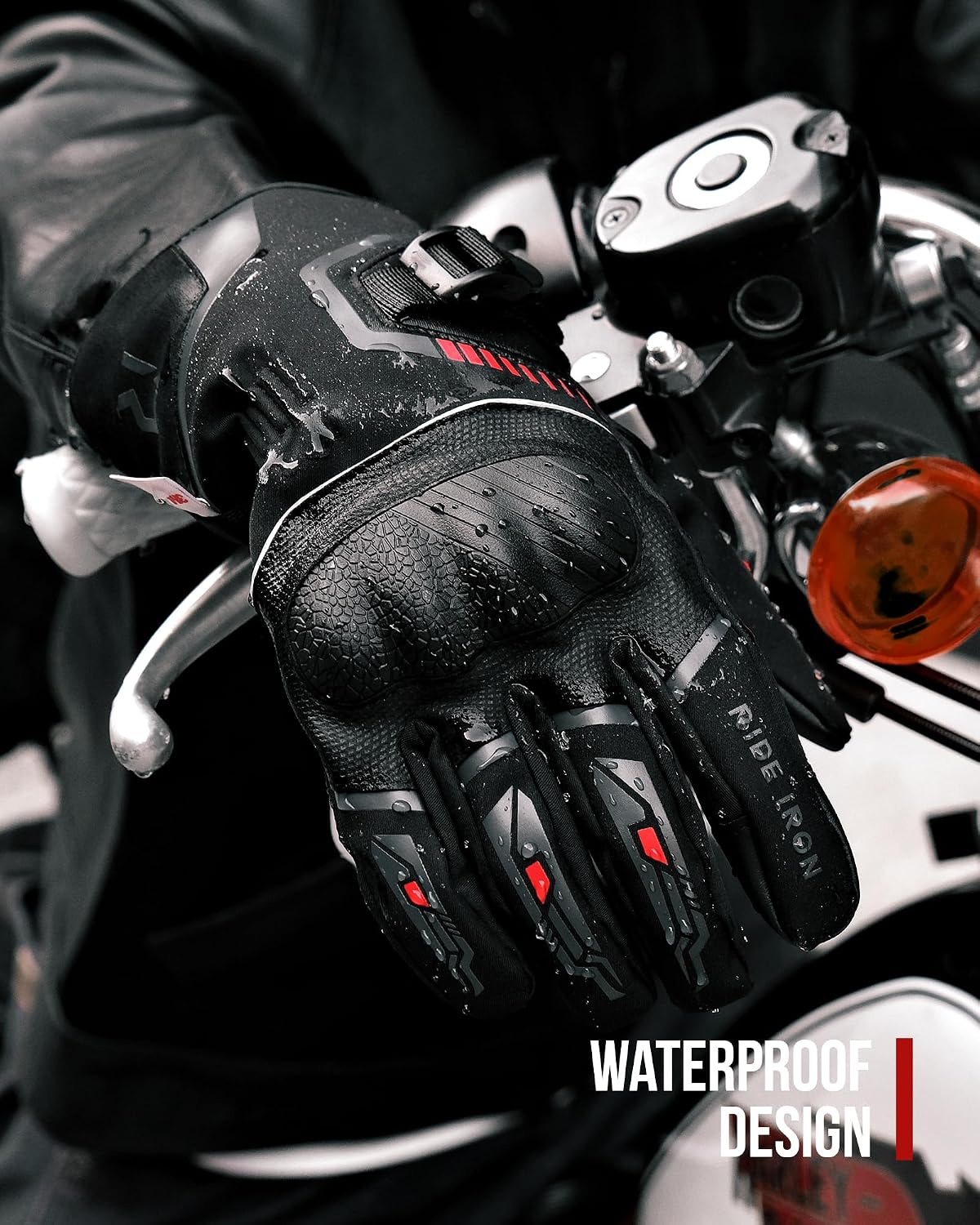 Thumbnail 5 de RIDEIRON Guantes Moto Invierno táctiles