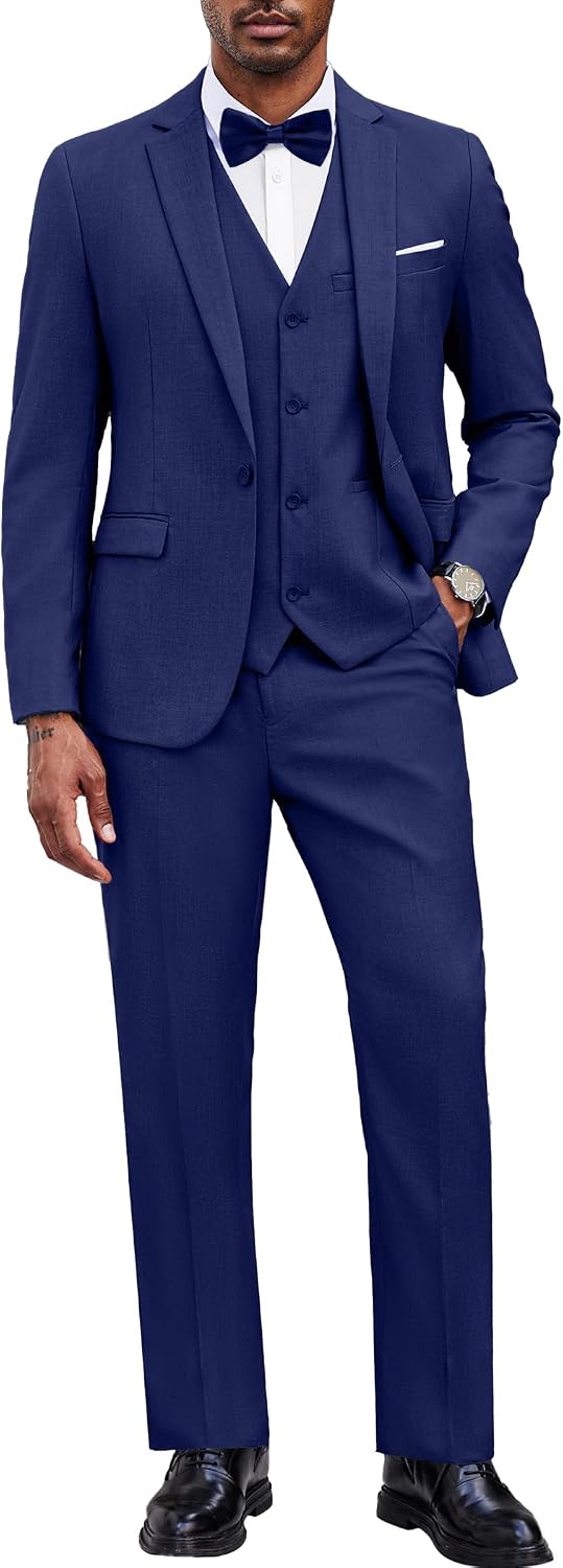 Thumbnail 6 de COOFANDY 3-Piece Slim Fit Suit Set