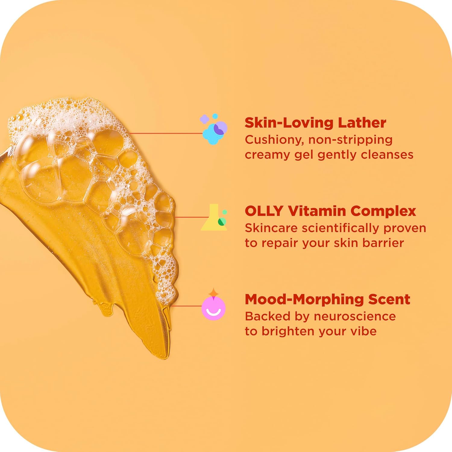 Thumbnail 5 de OLLY Bright Gel Shower with Ginseng, Caffeine & Vitamin C