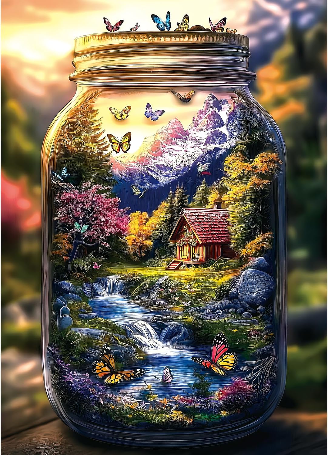 Detalle de PuzzOne 1000-Piece Landscape Puzzle for Adults