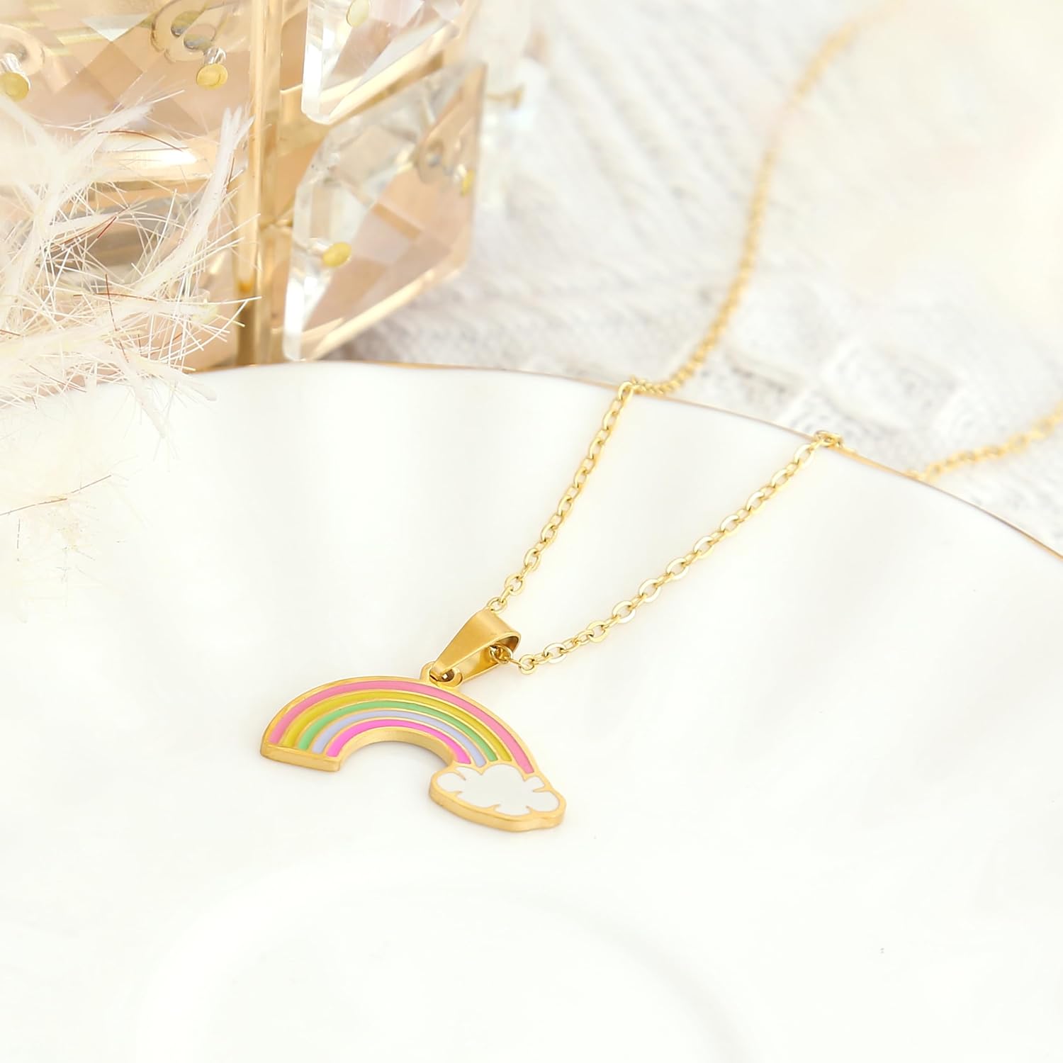 Thumbnail 4 de Made by Nami Collana unicorno arco iris 40 cm