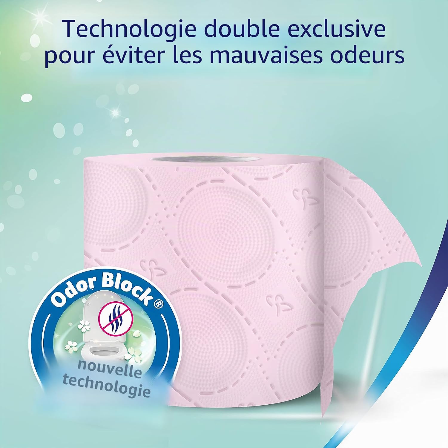 Detalle de Colhogar Care & Protégé – Lot de 36 rouleaux 3 couches, parfum frais et Odor Block (rose)