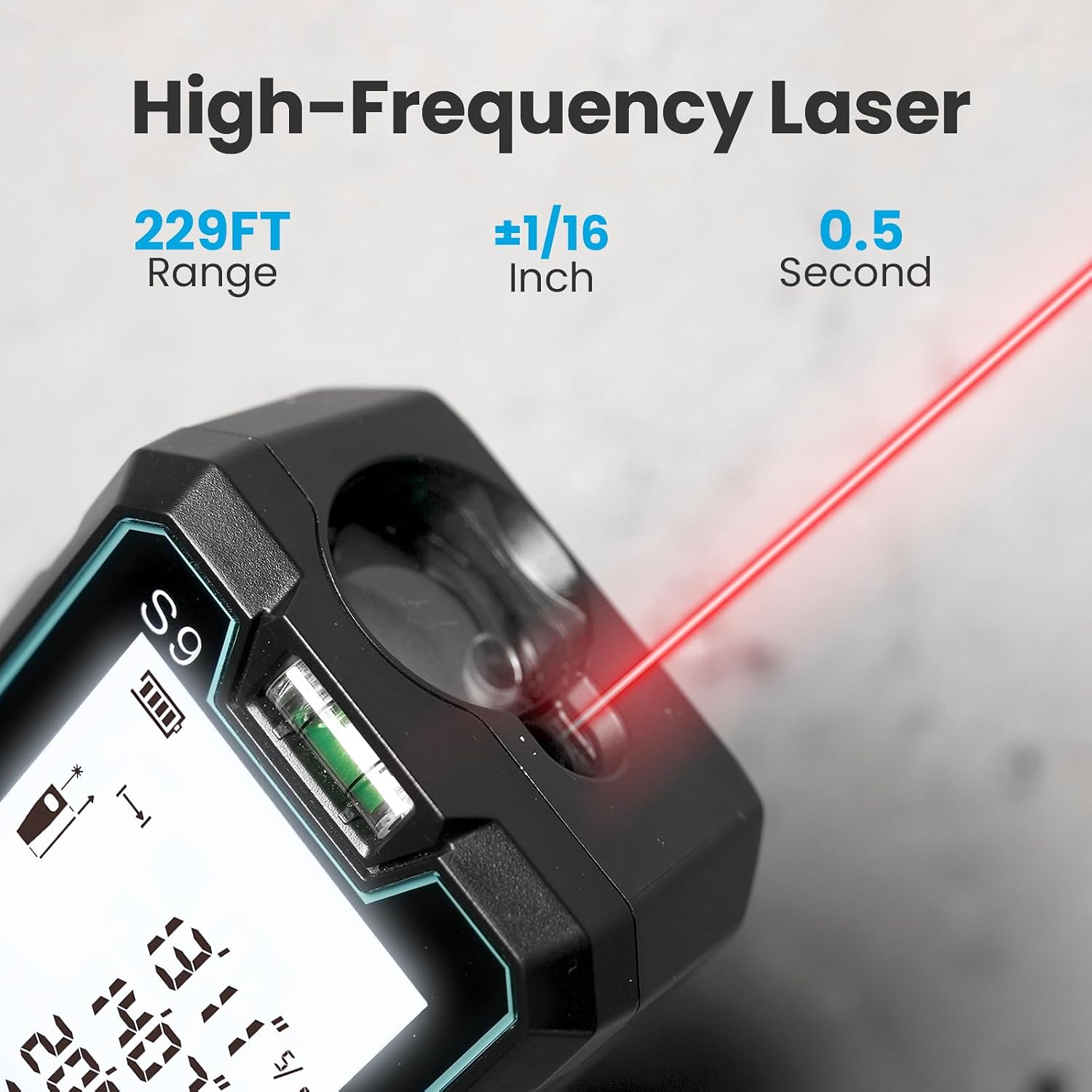 Detalle 2 de ACEGMET Laser Distance Measurer, 229 ft
