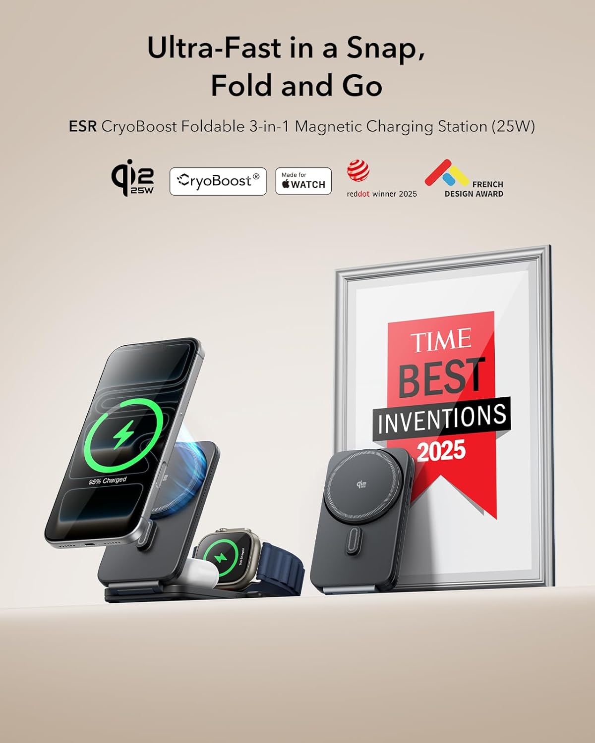 Thumbnail 1 de ESR 3-in-1 MagSafe Charger 25W