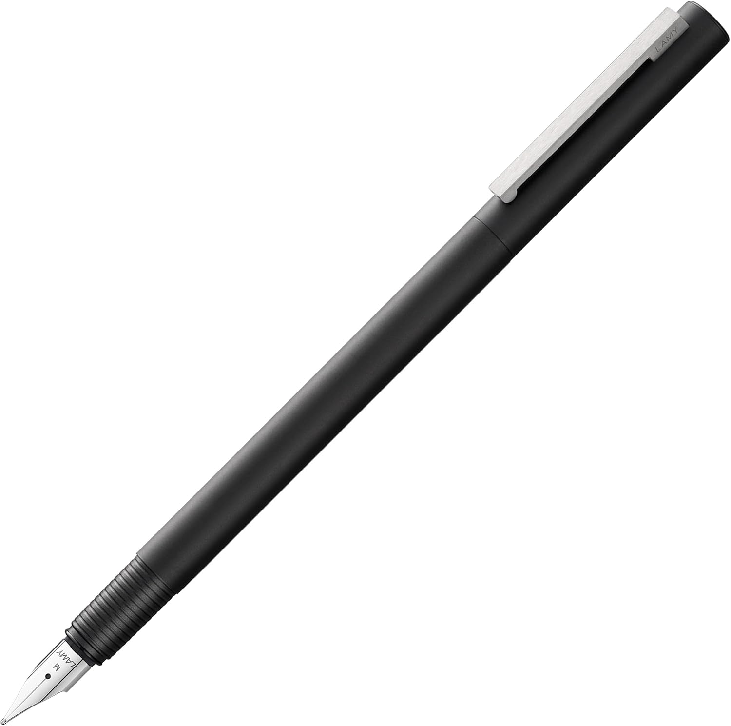 Detalle de LAMY cp1 ブラック 万年筆 EF スチール製ペン先・メタルボディ・ブルーインク付属