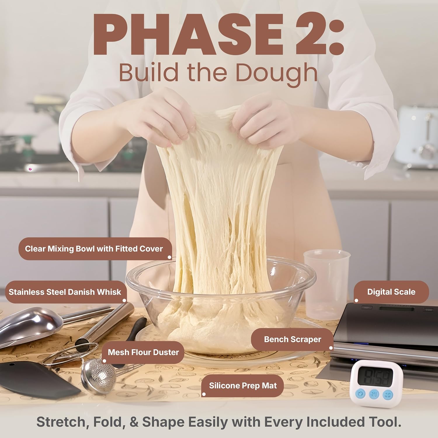 Detalle 2 de Super Deluxe PREMIUM Sourdough Kit 3.5qt ๐