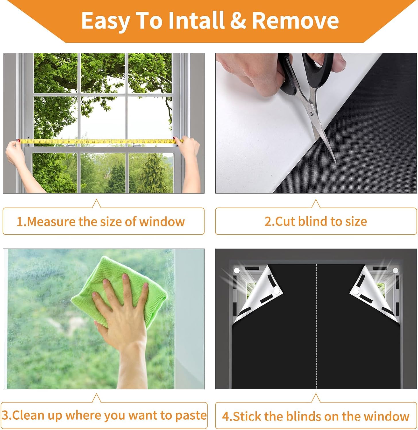Thumbnail 4 de BRO Blackout Blind 200 x 150 cm: portable, no-drill blackout solution for bedrooms and travel