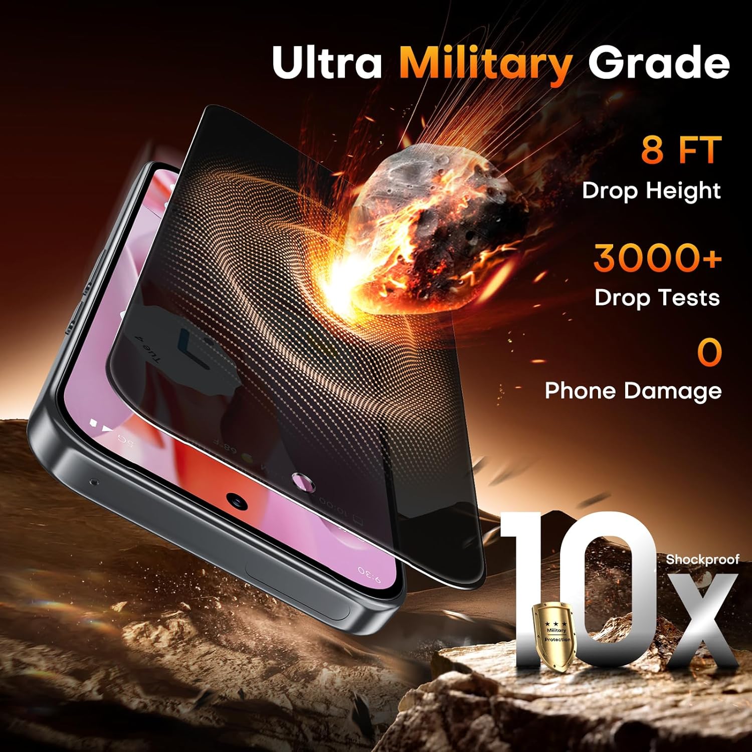 Thumbnail 3 de TOCOL Privacy Schutzfolie für Google Pixel 9 Pro (6,3 Zoll) – Sichtschutz & Panzerglas, 2 Stück