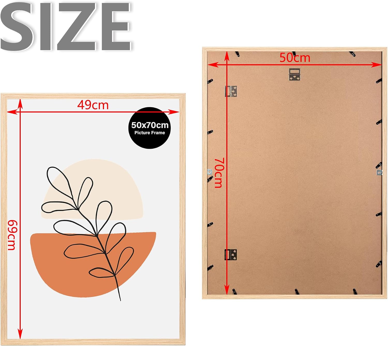 Detalle 2 de KAIWIN Pack of 3 Picture Frames 50 x 70 cm