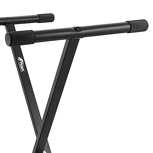 Detalle de TIGER KYS7-BK: Supporto per tastiere con telaio a X, colore nero