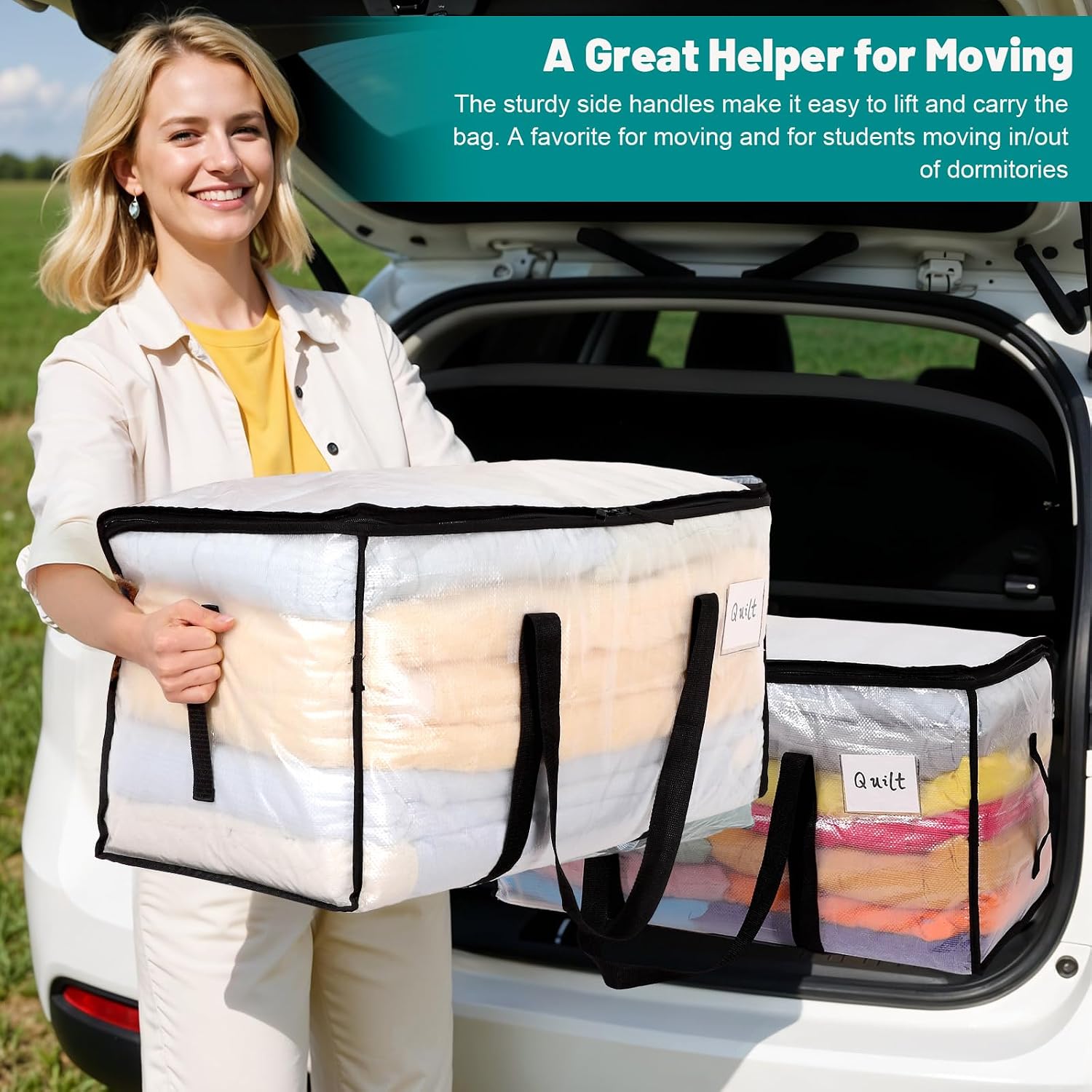 Thumbnail 4 de Dntorx 90L Clothes Storage Bags Duo