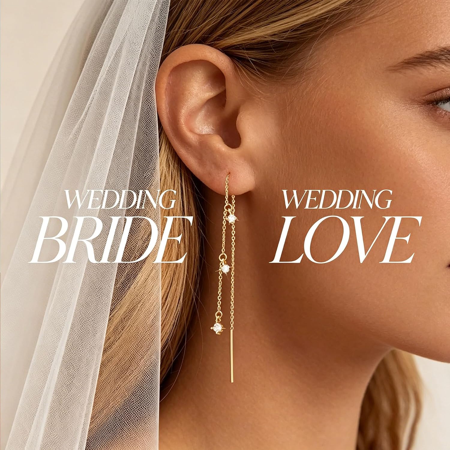 Detalle 1 de NECOCY Gold-Plated Dangle Earrings