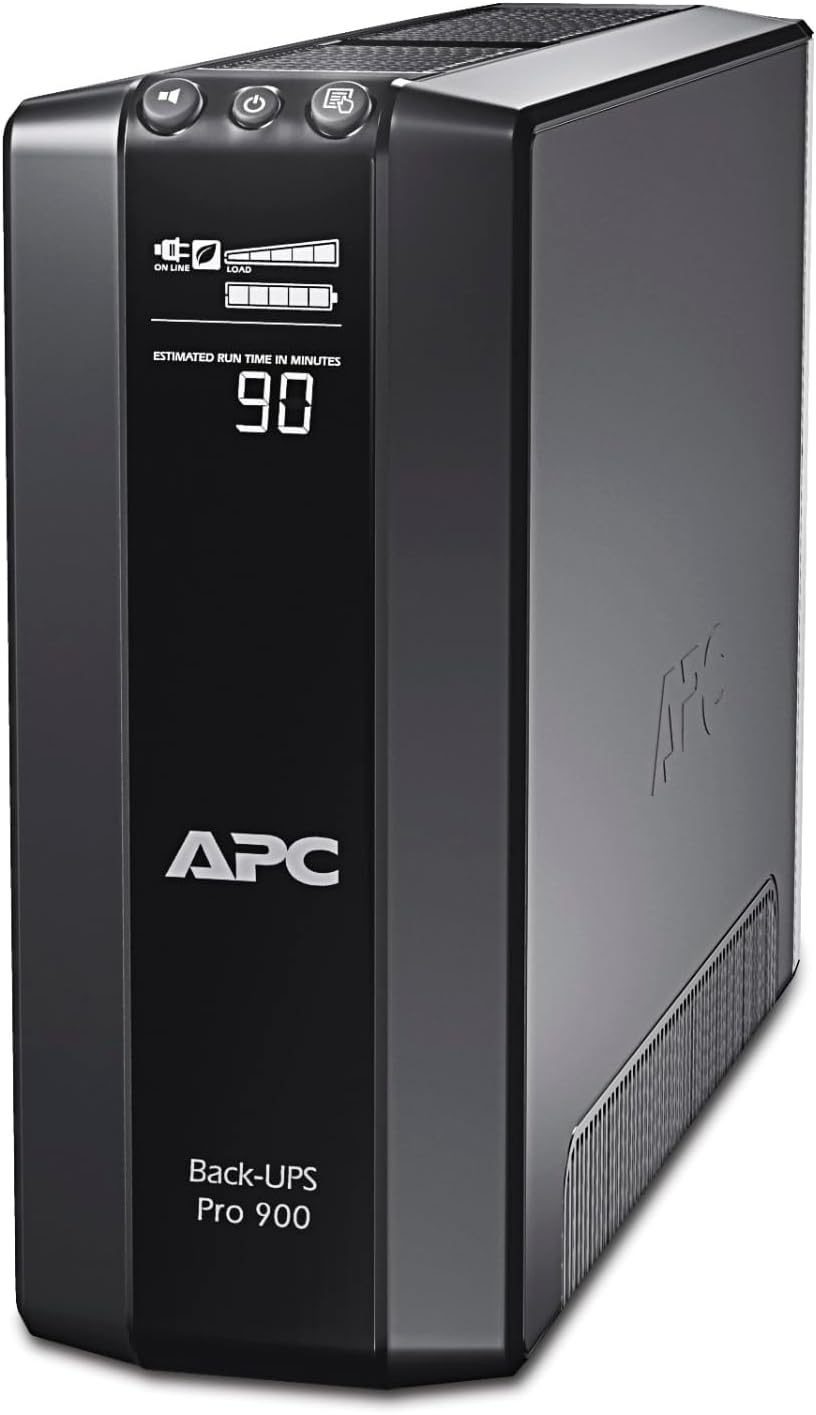 APC Power-Saving Back-UPS PRO BR900G-FR – Onduleur 900VA avec AVR, 6 prises FR, USB et logiciel d’arrêt