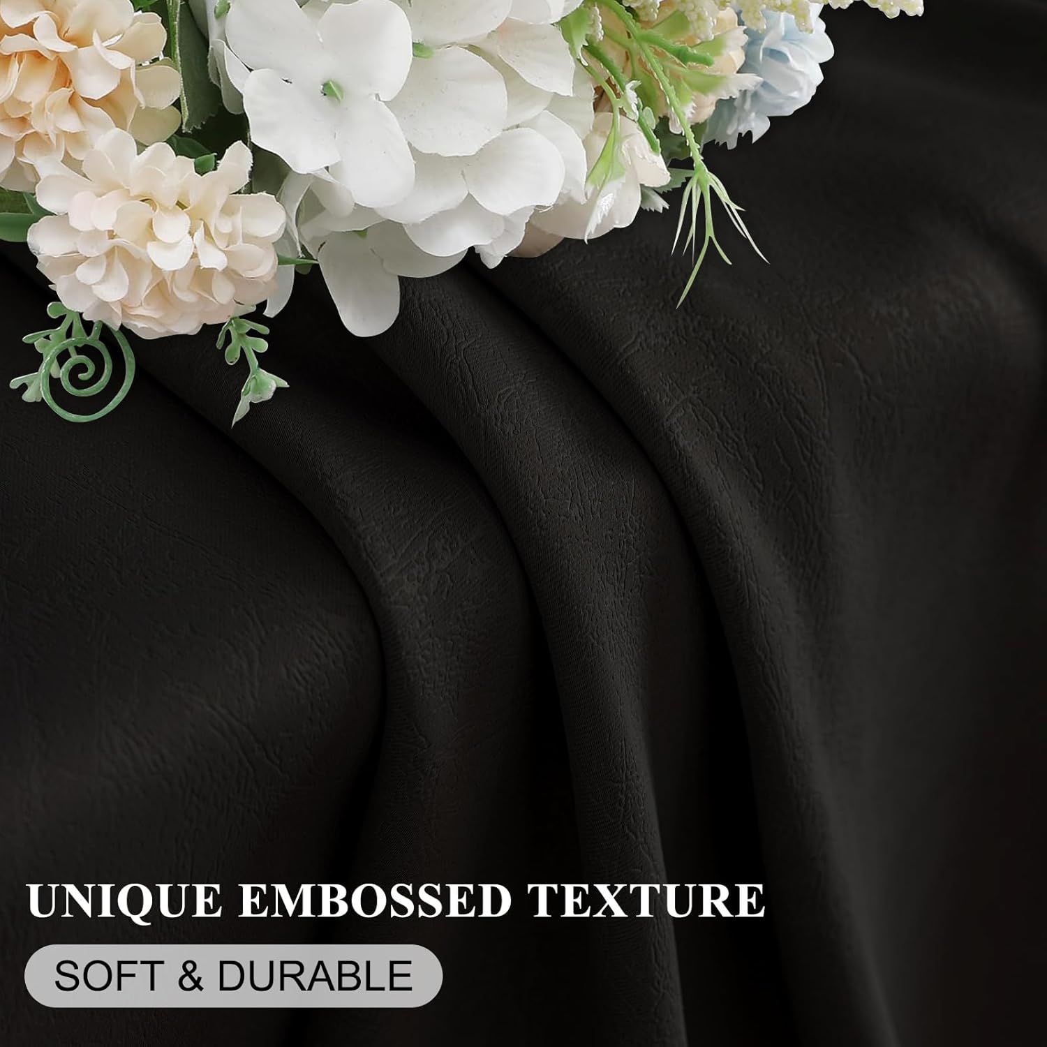 Thumbnail 1 de Ystyle lot de 2 rideaux occultants 140x260 cm à œillets, noir (isolation thermique et anti-UV)