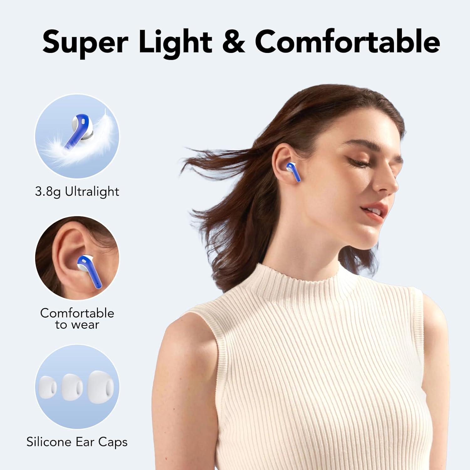 Thumbnail 5 de IKT wireless ear buds, 50 hrs playtime