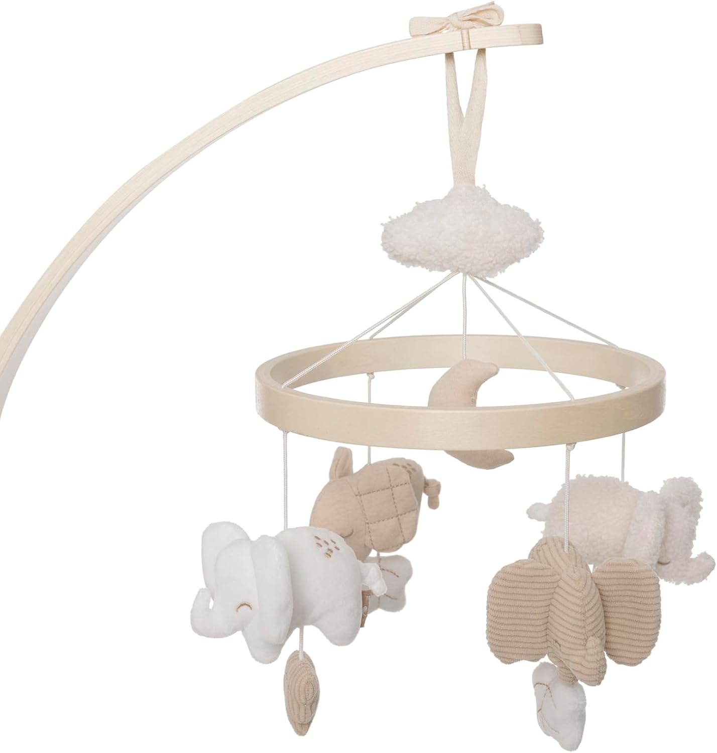 Jollein 116-001-68110 babymobiel Olifant Tales met olifanten, wolken en manen