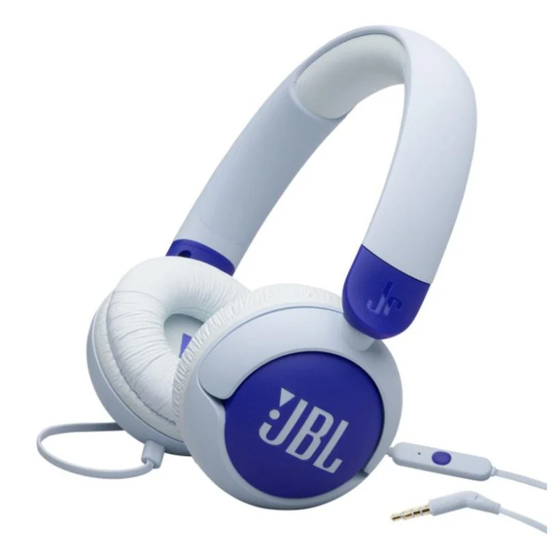 Detalle de Auriculares JBL Junior 320 con cable 3.5 mm para niños — azul