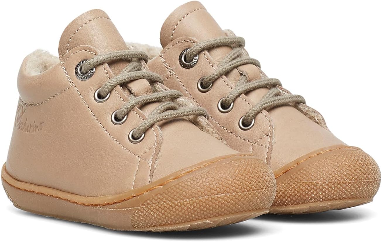 Thumbnail 6 de Naturino Lauflernschuhe aus Metallic – Schnürschuh aus Leder mit Wollfutter