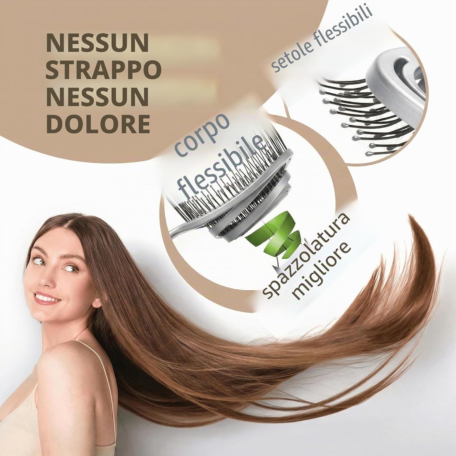 Detalle 2 de marQus Spazzola Districante per Capelli - Biodegradabile, Vegana e Bio-friendly