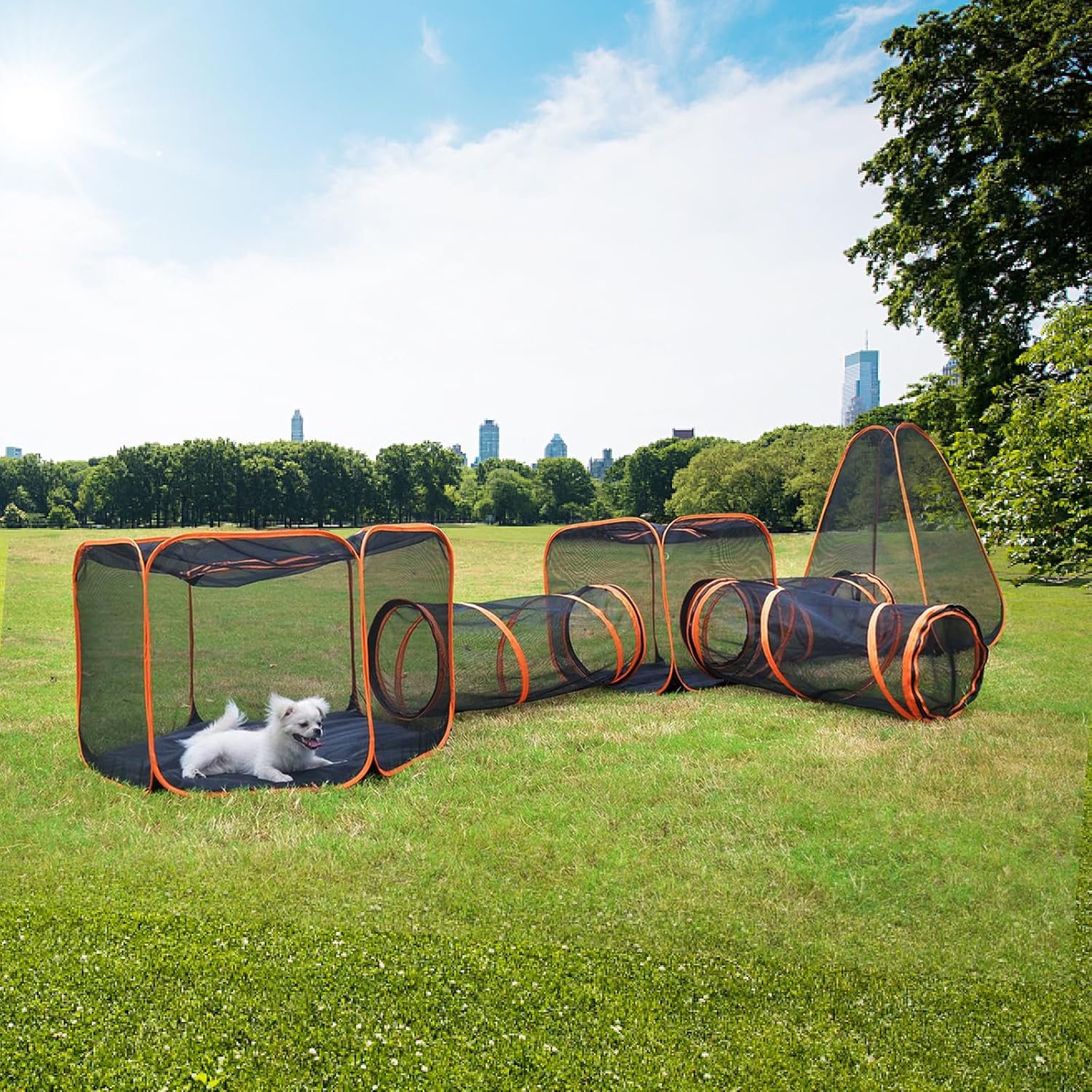 Thumbnail 6 de Homegroove 6-in-1 Outdoor Cat Enclosures for Indoor Cats: Portable Playhouse, Tent and Tunnel System
