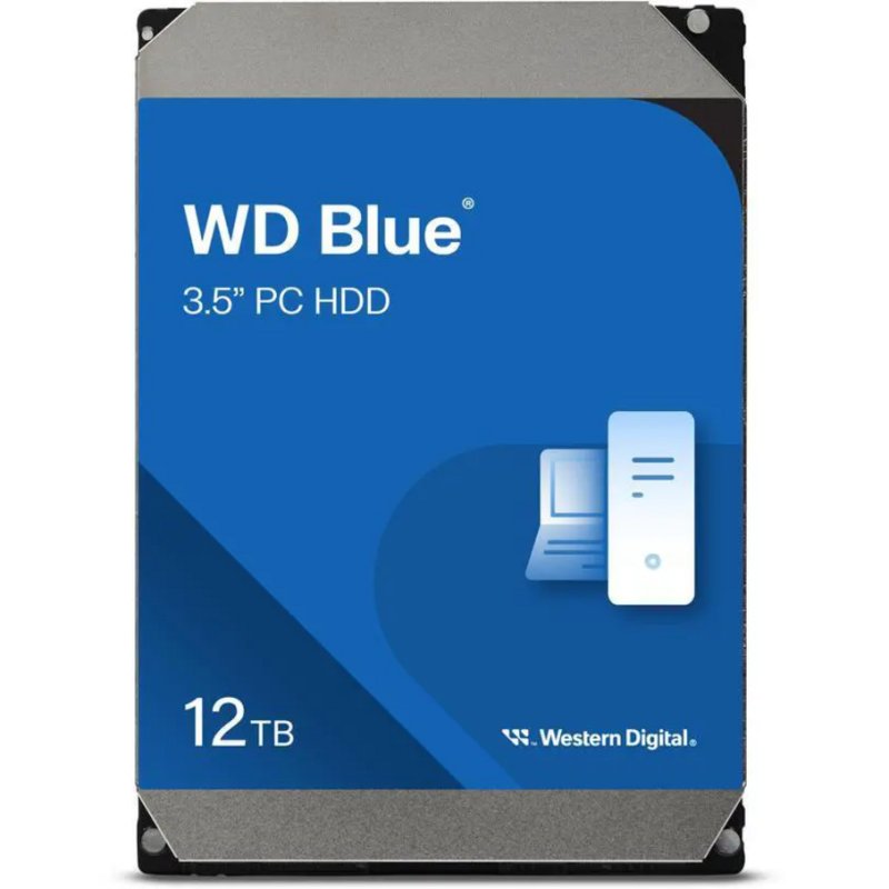 Detalle de Disco duro WD Blue WD120EAGZ 12 TB – 7200 rpm, SATA 6 Gb/s, 512 MB cache
