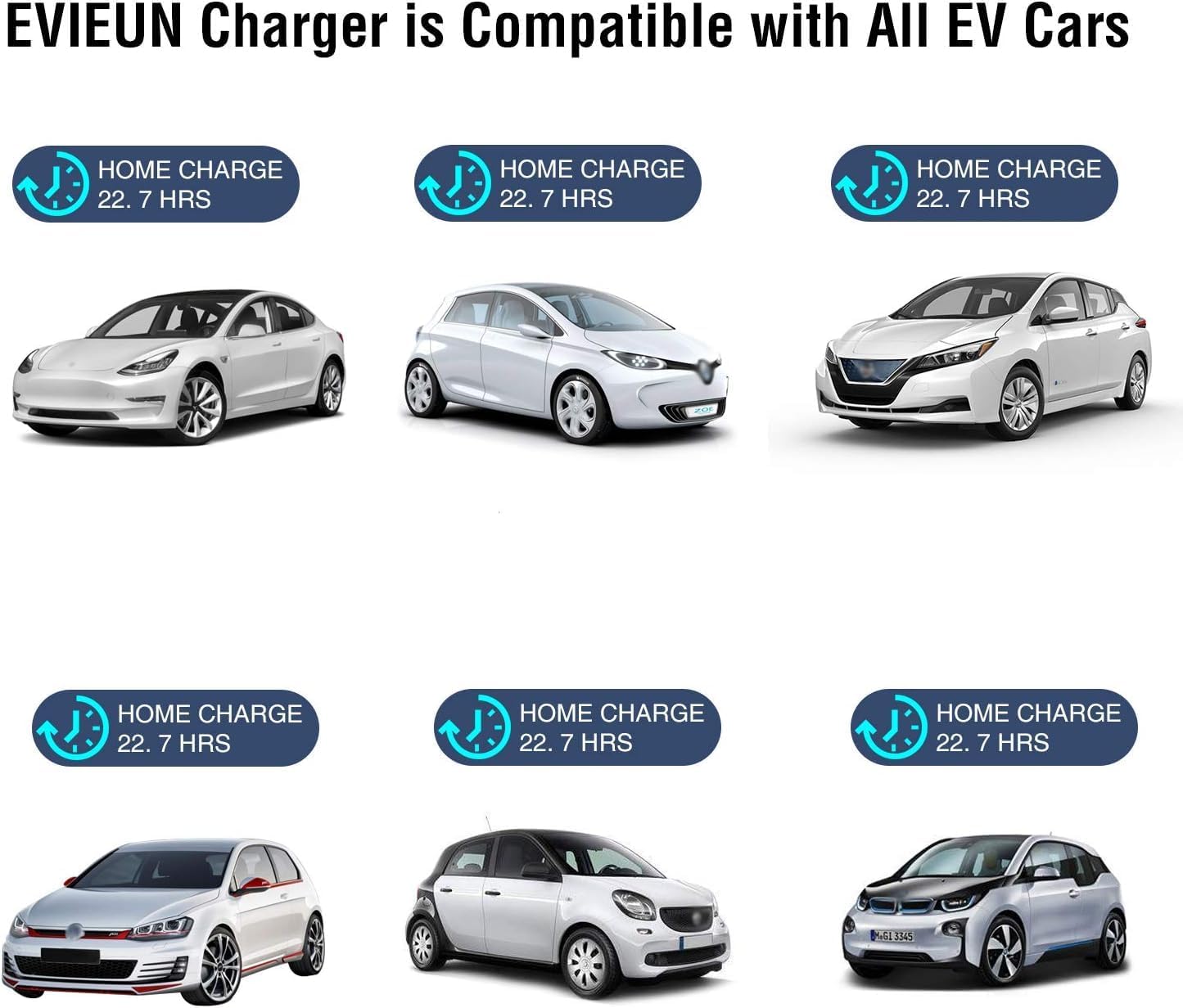 Thumbnail 5 de EVIEUN EV Ladekabel für Elektrofahrzeuge – Tragbares 2-Phasen EVSE Ladegerät mit 3,8 kW und IEC 62196-2 Typ 2 Kompatibilität