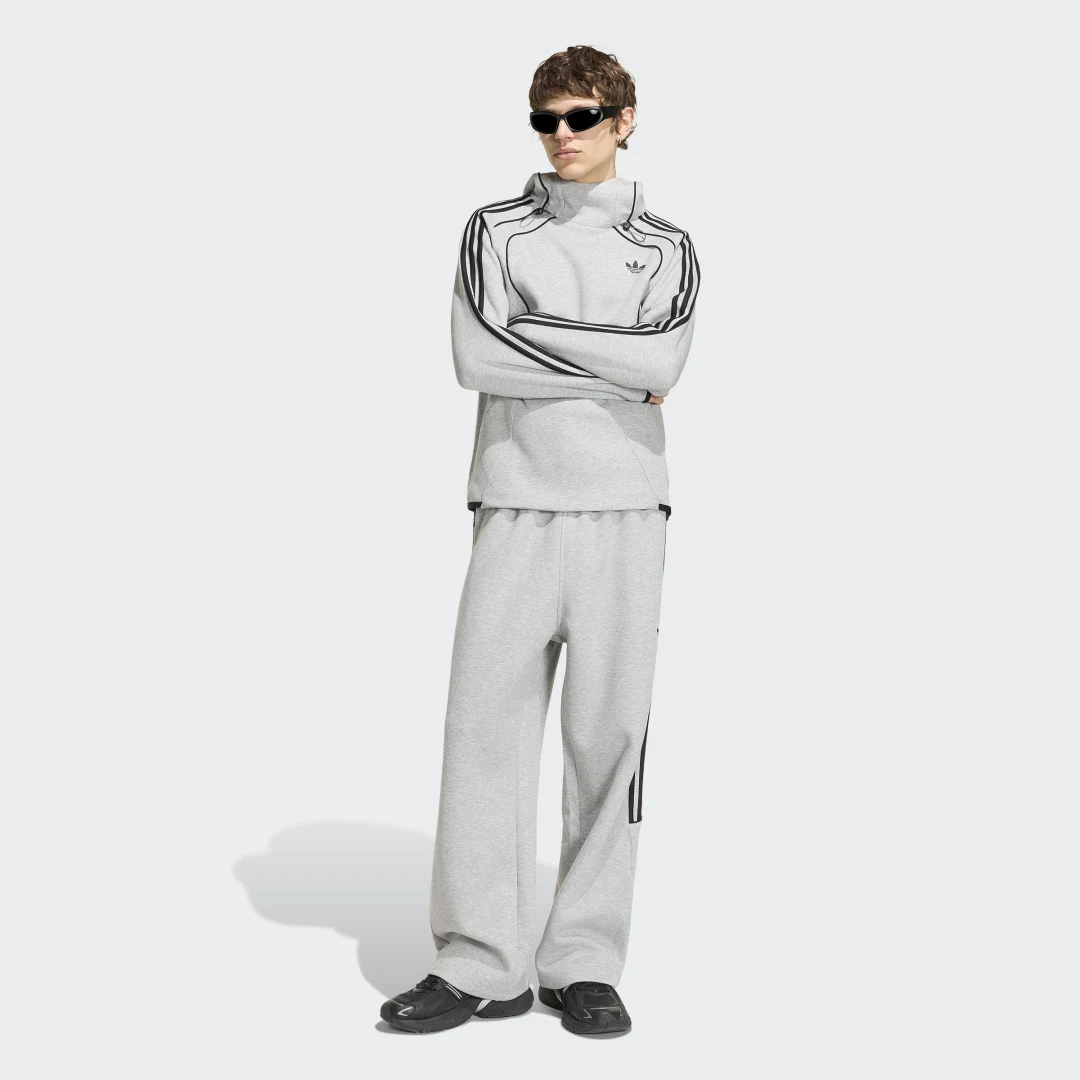 Detalle de Sudadera con capucha Spacer Teamgeist 26 Cutline de Adidas – Gris