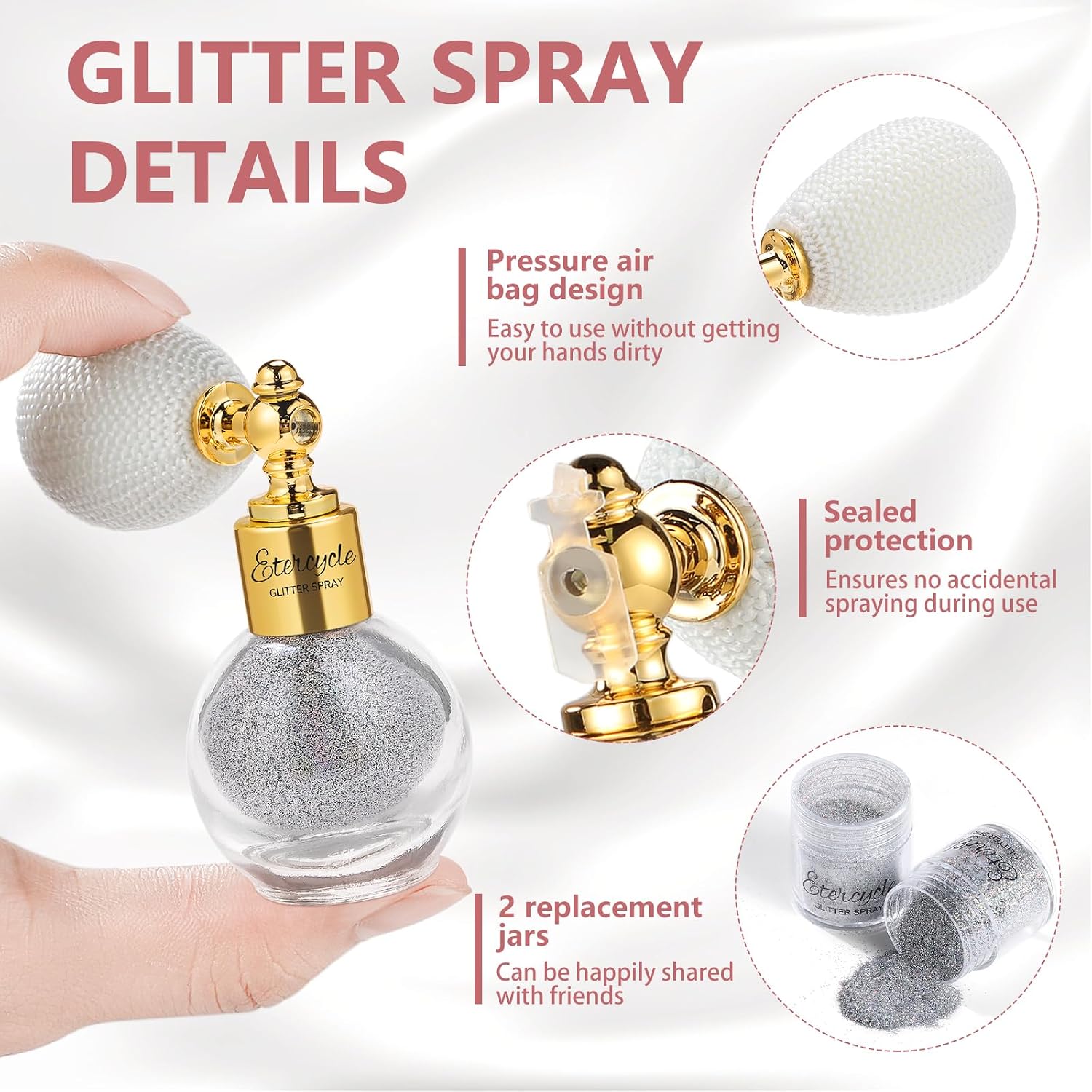 Thumbnail 3 de Etercycle Body Glitter Spray Silver