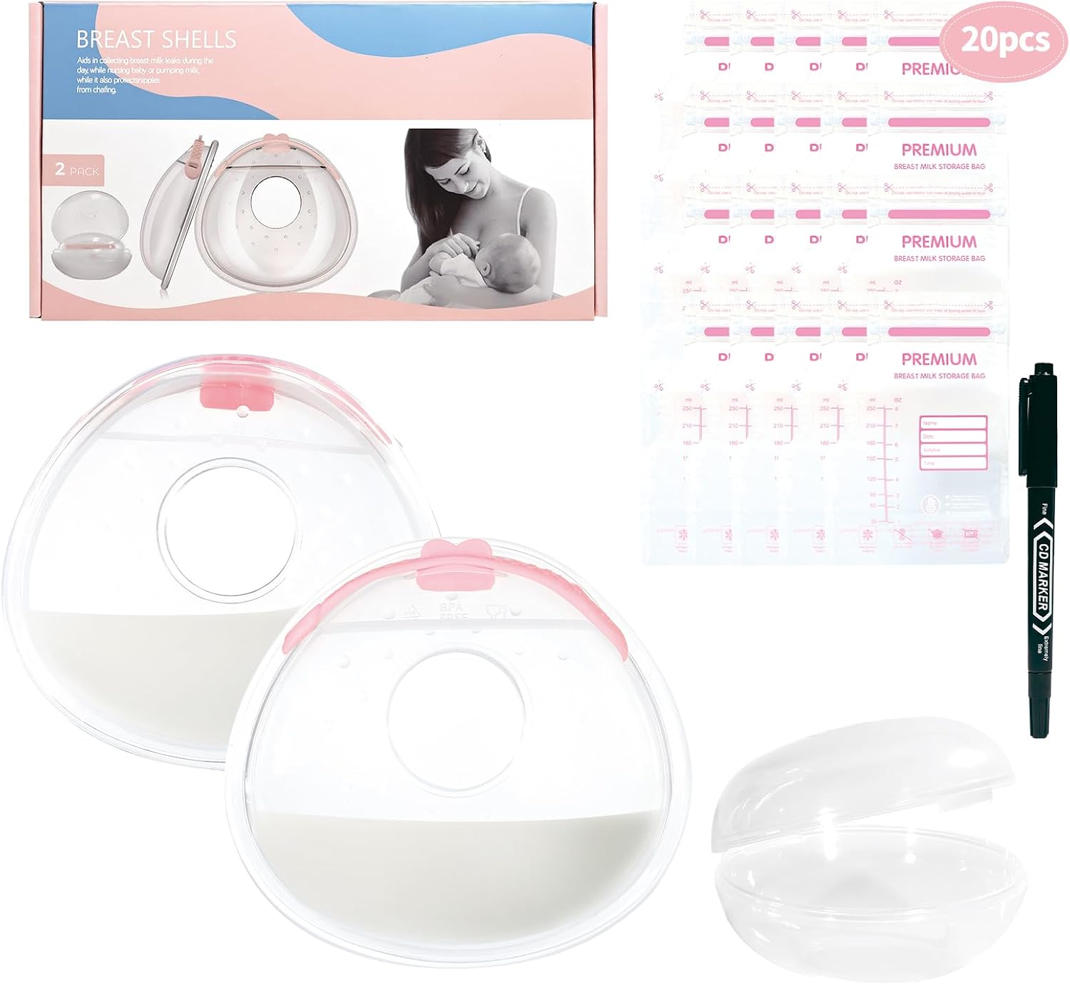 Detalle de Oiomniv Milk Collector 2Pcs Shells