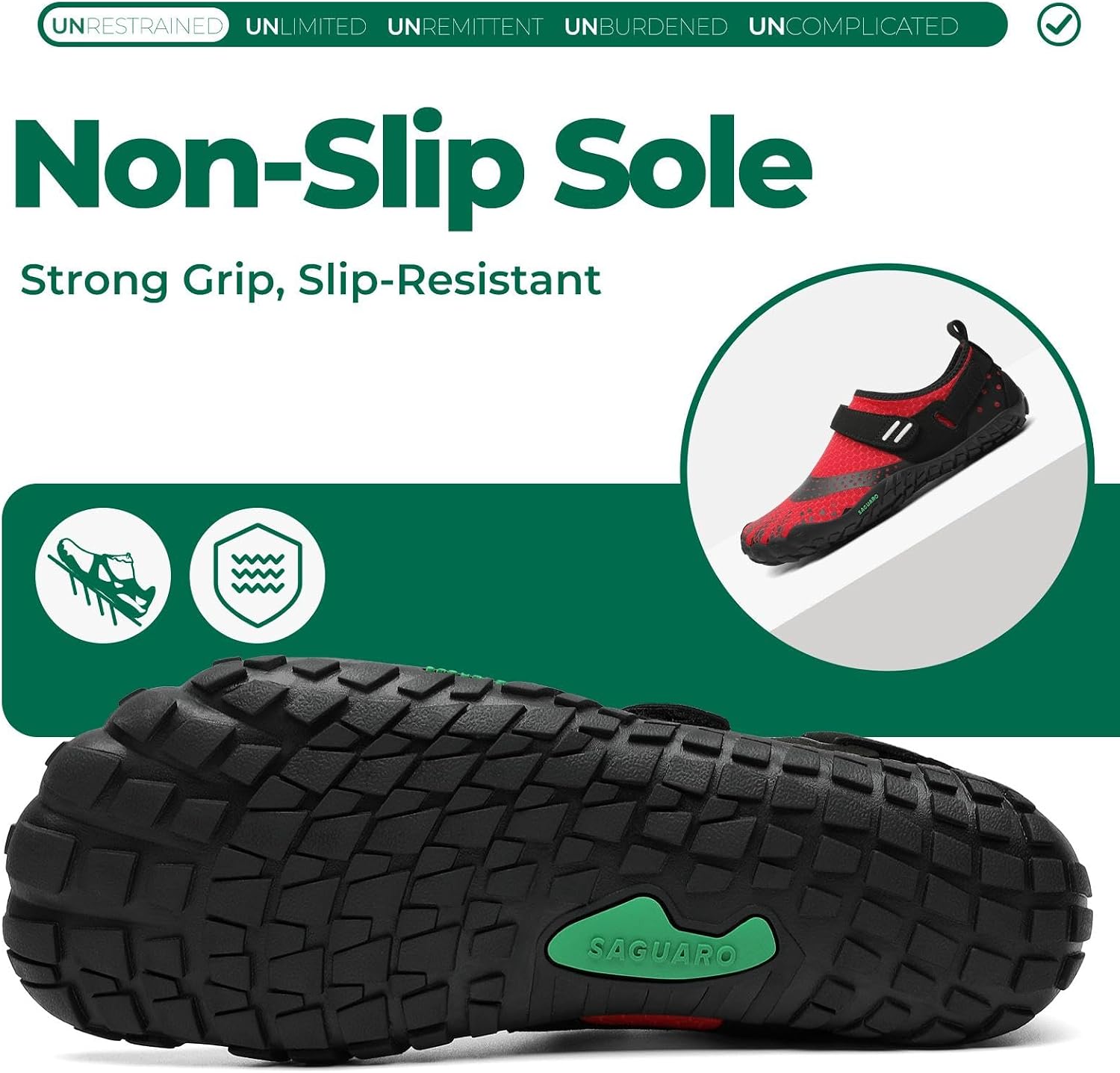Detalle 1 de SAGUARO Barfußschuhe 35-48 für Outdoor