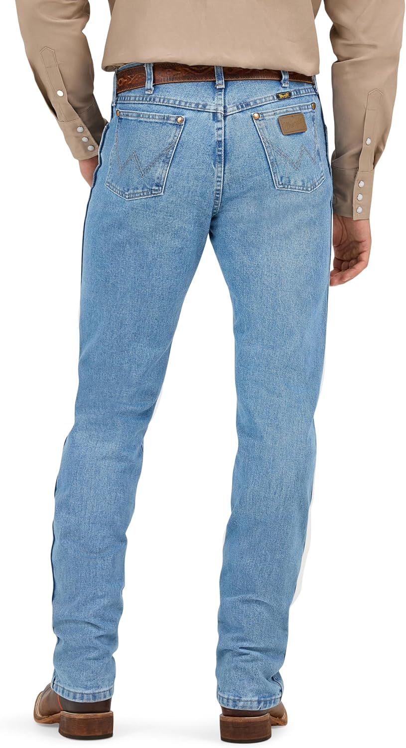 Detalle de Wrangler 13MWZ herrjeans, Original Regular med bootcut-passform och raka ben