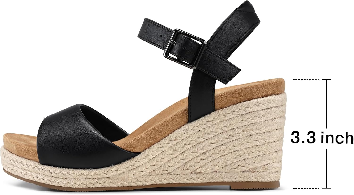 Thumbnail 4 de SHIBEVER Women's Wedge Platform Espadrille Sandals