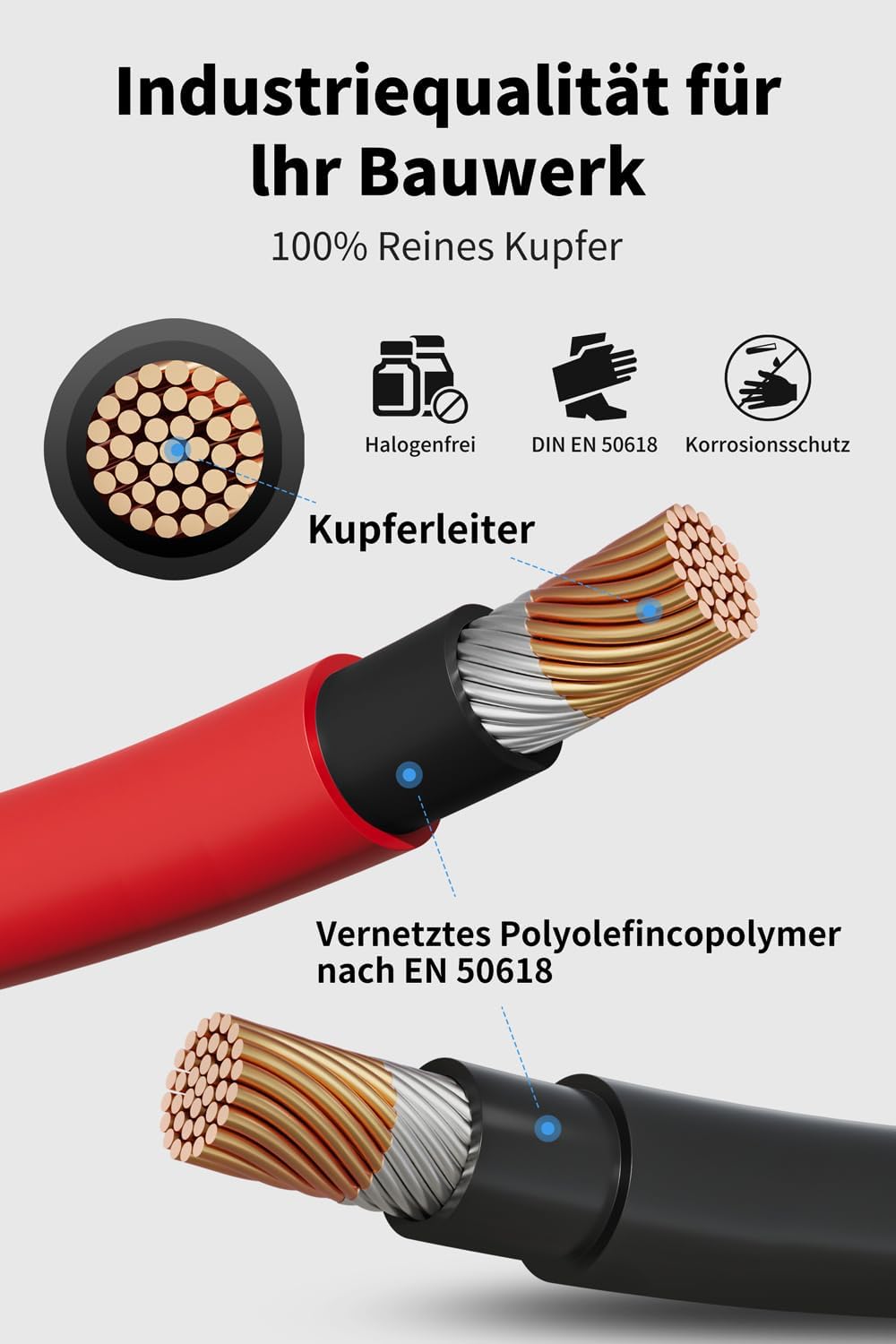 Thumbnail 2 de Solarkabel 4mm²/6mm² – Verlängerungskabel-Set für PV-Anlagen, IP67, 2 m