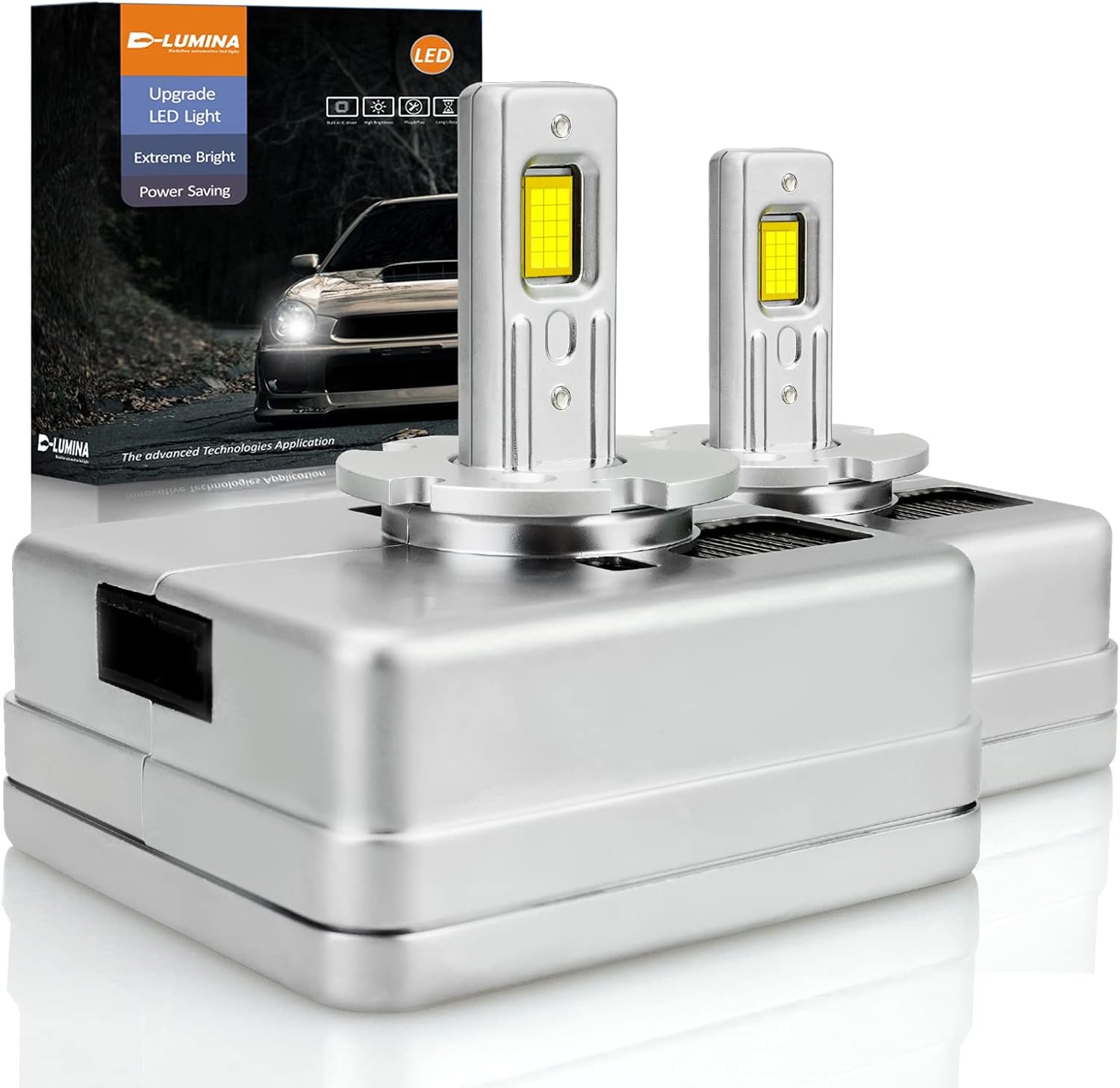 Imagen de D-Lumina Lampadina LED D5S/D5R/D5C 90W 18000LM 6500K – Kit Conversione Plug and Play (Confezione da 2) en OfertitasTOP