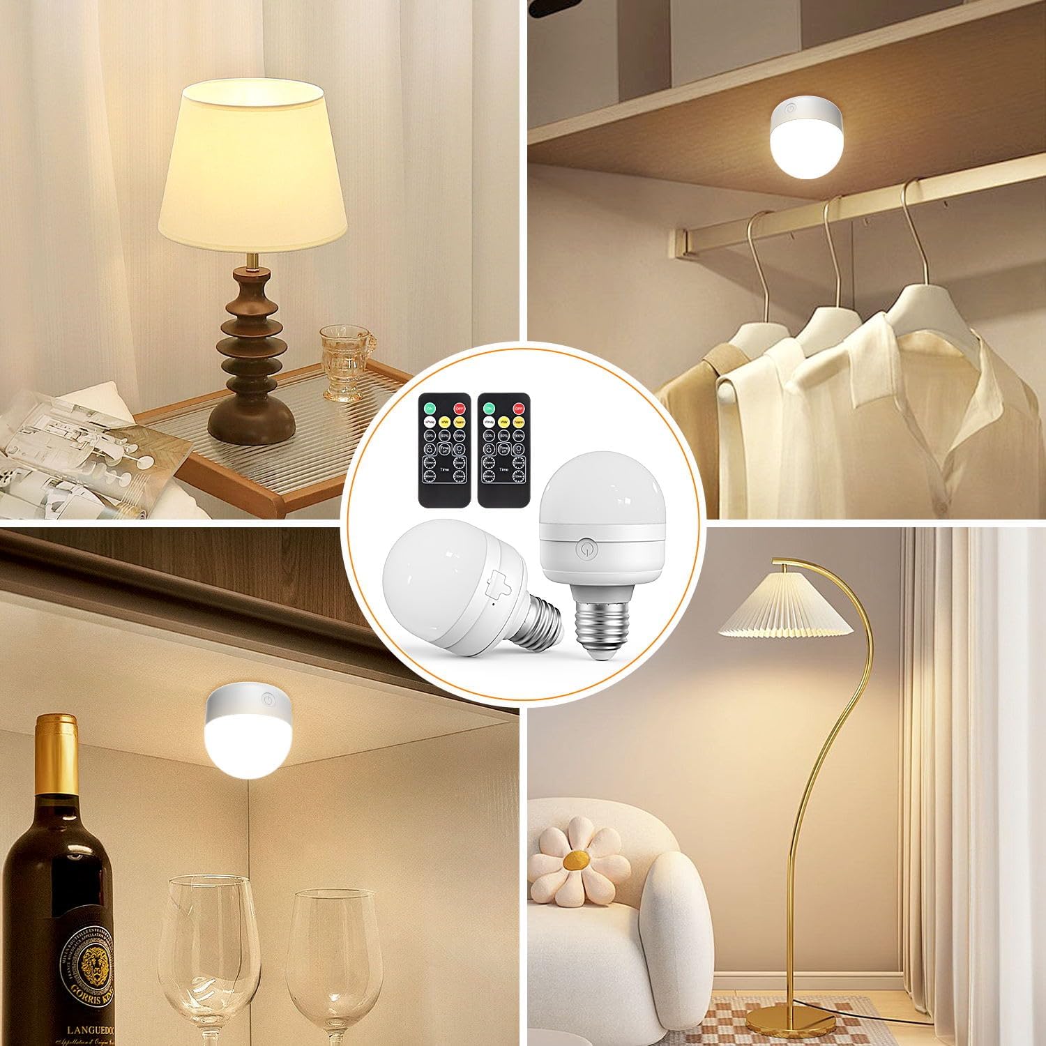 Thumbnail 6 de LGMCF E14 Rechargeable Light Bulb with Remote Timer – 4 Pack
