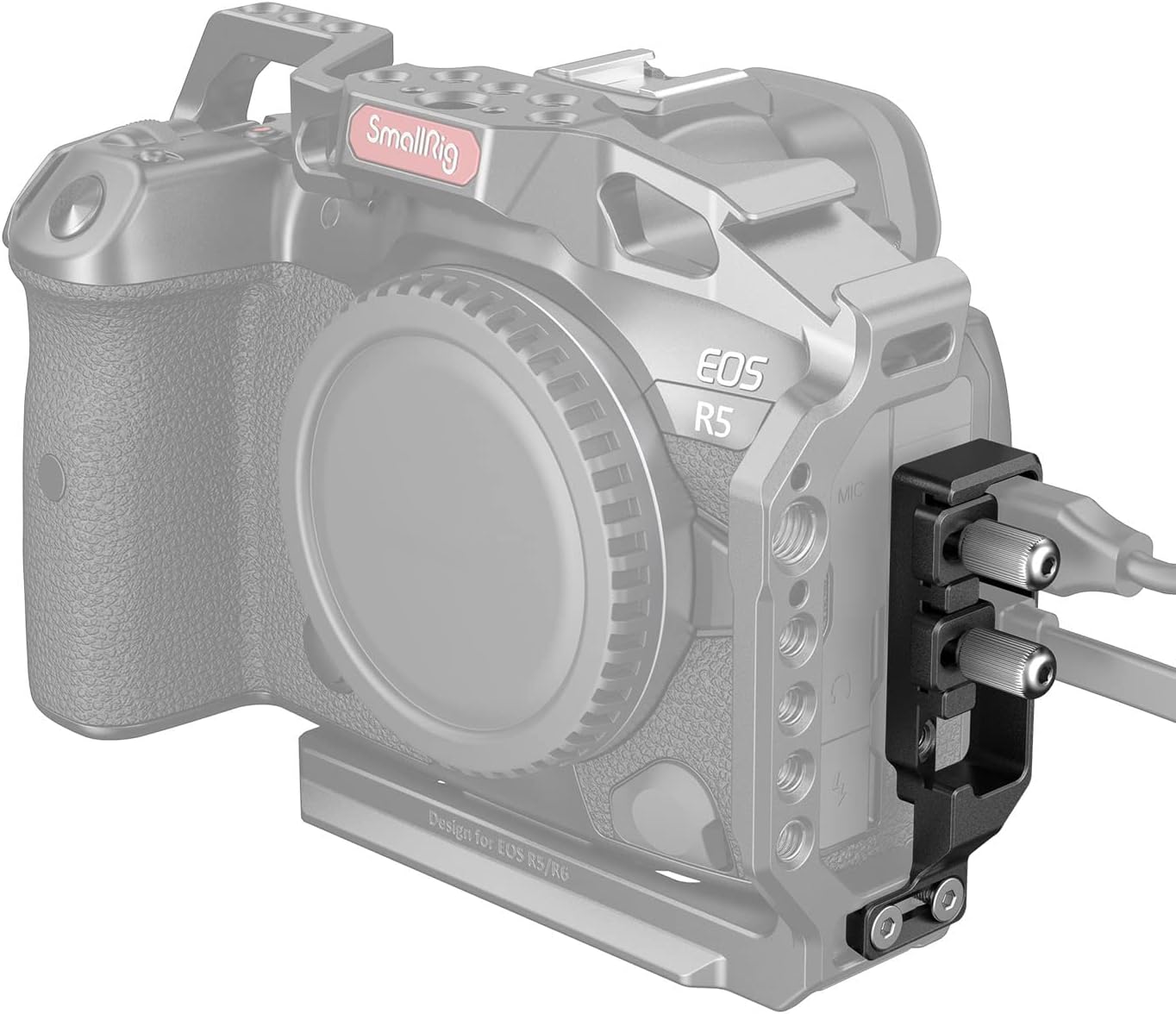 Detalle de SmallRig Kabelklemme & USB‑C‑Kabelklemme für EOS R5/R6 Cage 2982/2981B