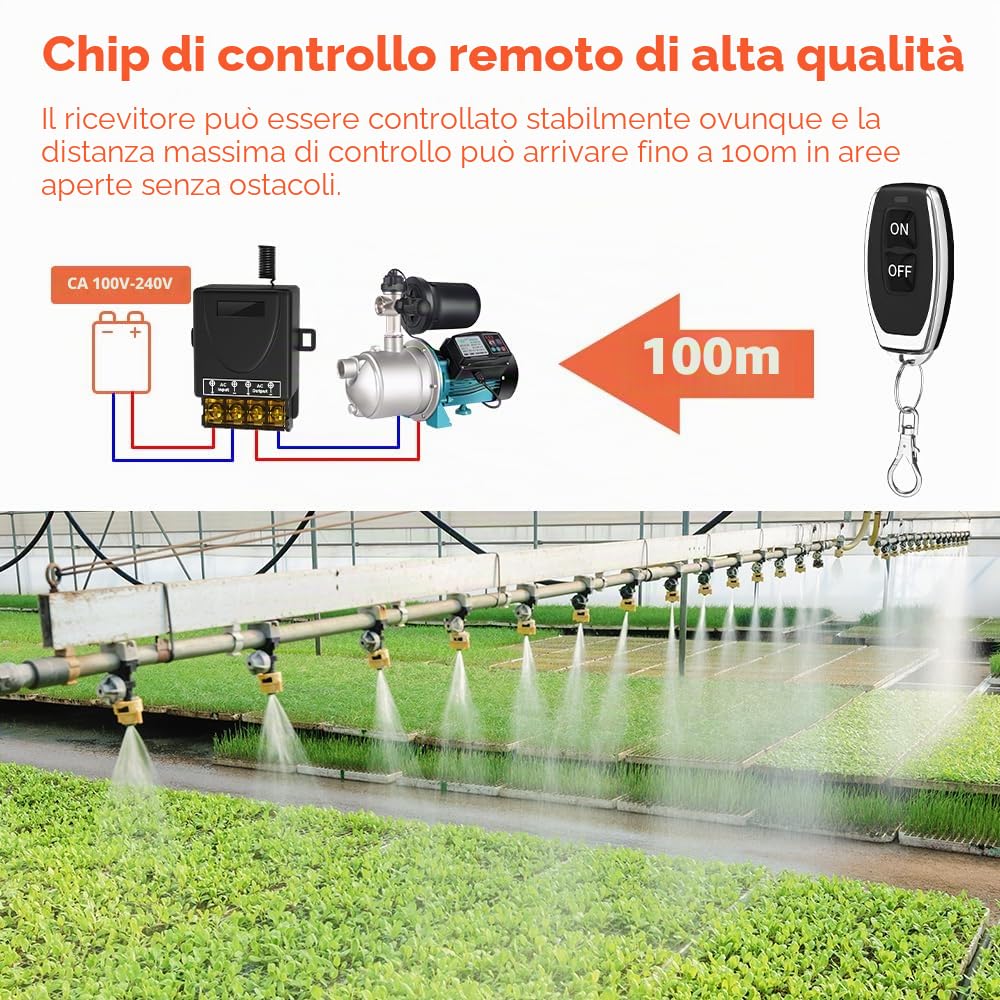Thumbnail 2 de Cerhot AC 230V 100m 30A Kit ricevitore e interruttore luce wireless ad alta potenza