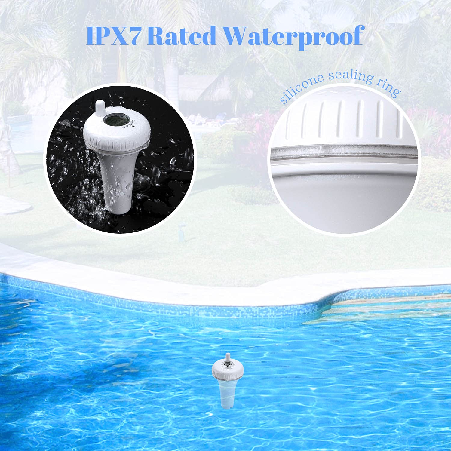 Thumbnail 4 de Inkbird IBS-P01R termometro piscina digitale wireless per piscina, spa e bagnetto neonati