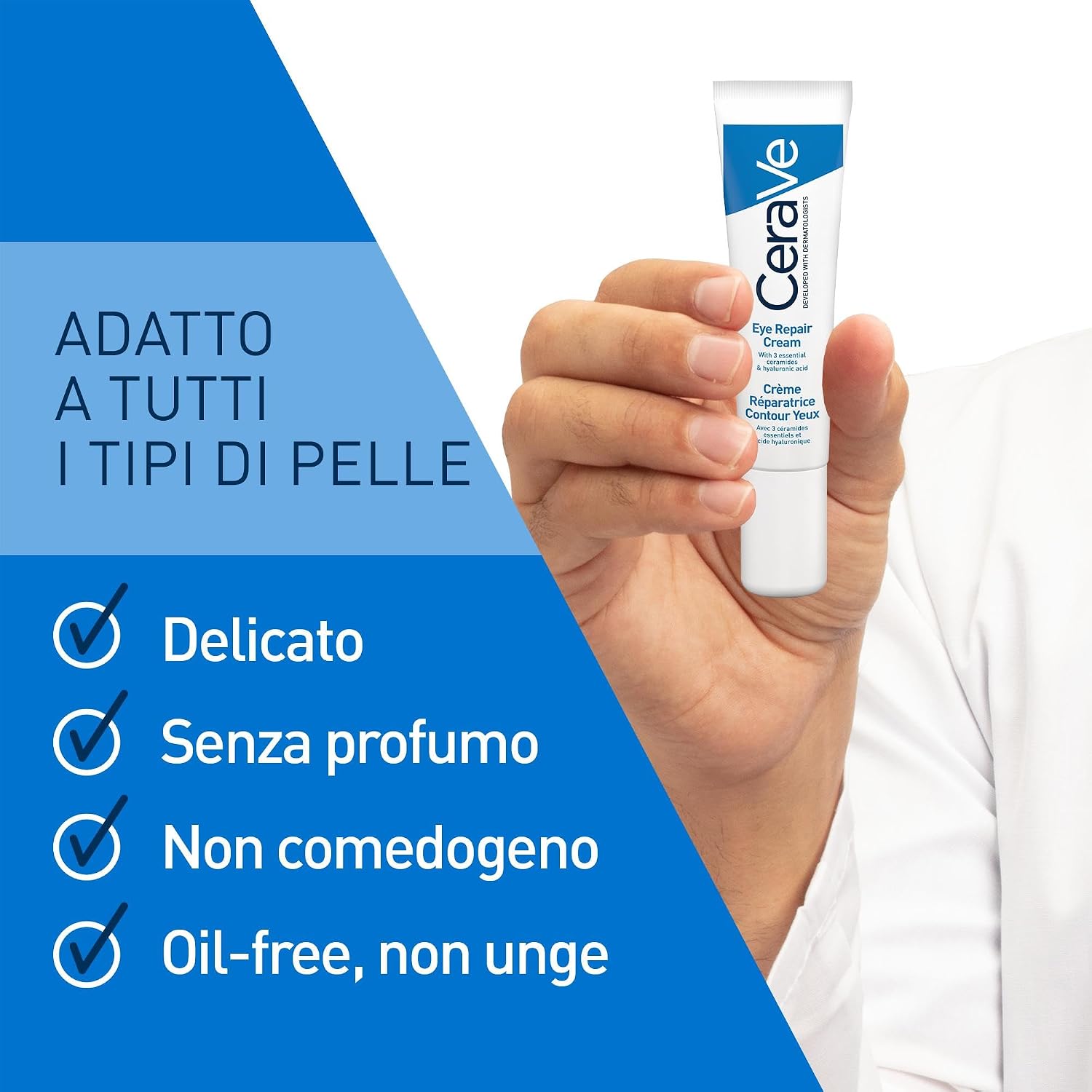 Thumbnail 3 de CeraVe Crema Contorno Occhi Riparatrice – riduce borse e occhiaie, idratante 15 ml