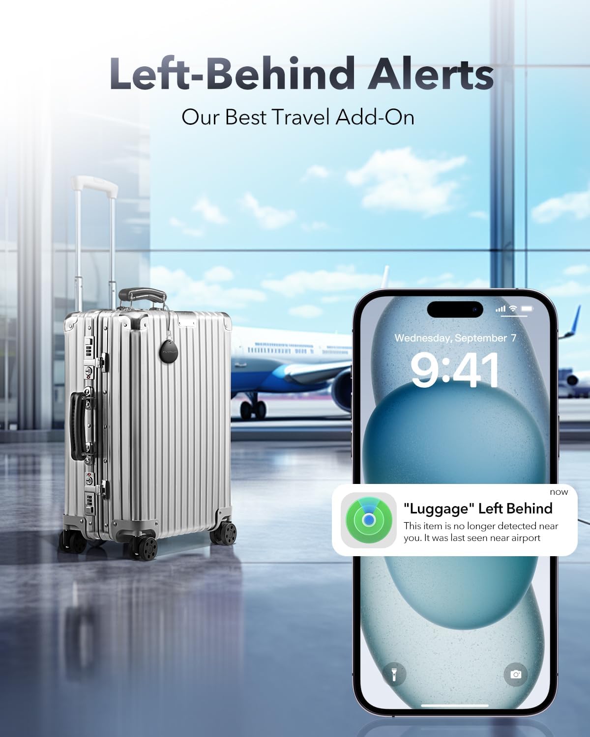 Detalle de Air Tracker Tags 4-Pack for Apple Find My (MFi Certified, iOS Only) — Mini Bluetooth Key Finder